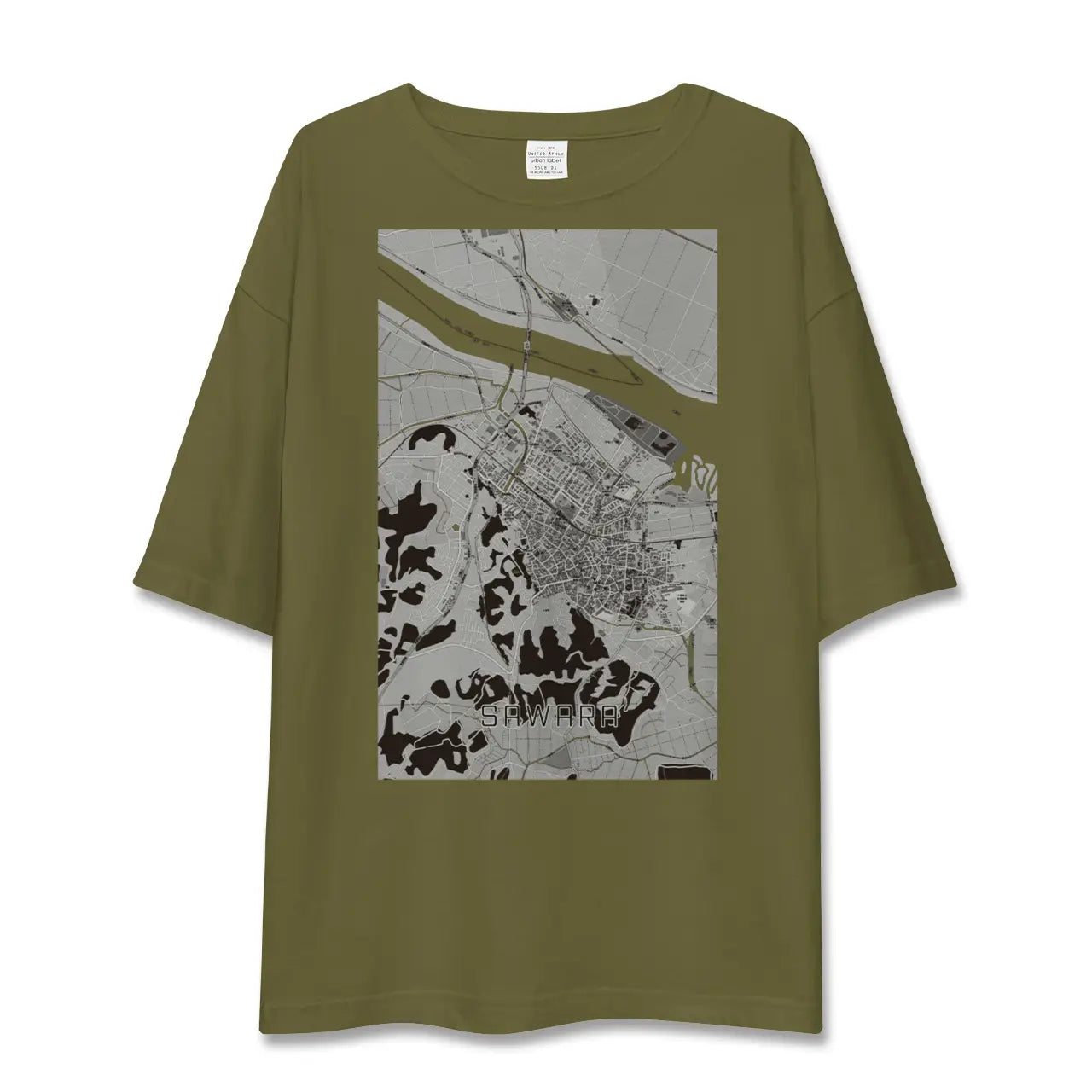 【佐原(千葉県)】地図柄ビッグシルエットTシャツ