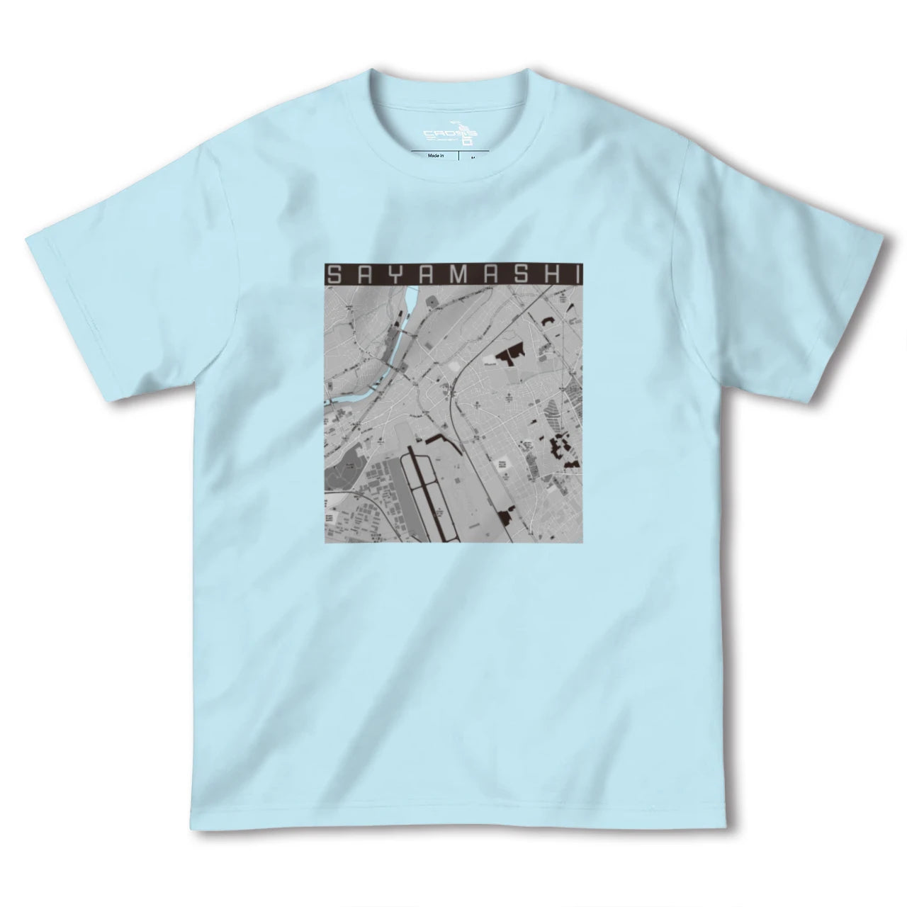 【狭山市(埼玉県)】地図柄ヘビーウェイトTシャツ