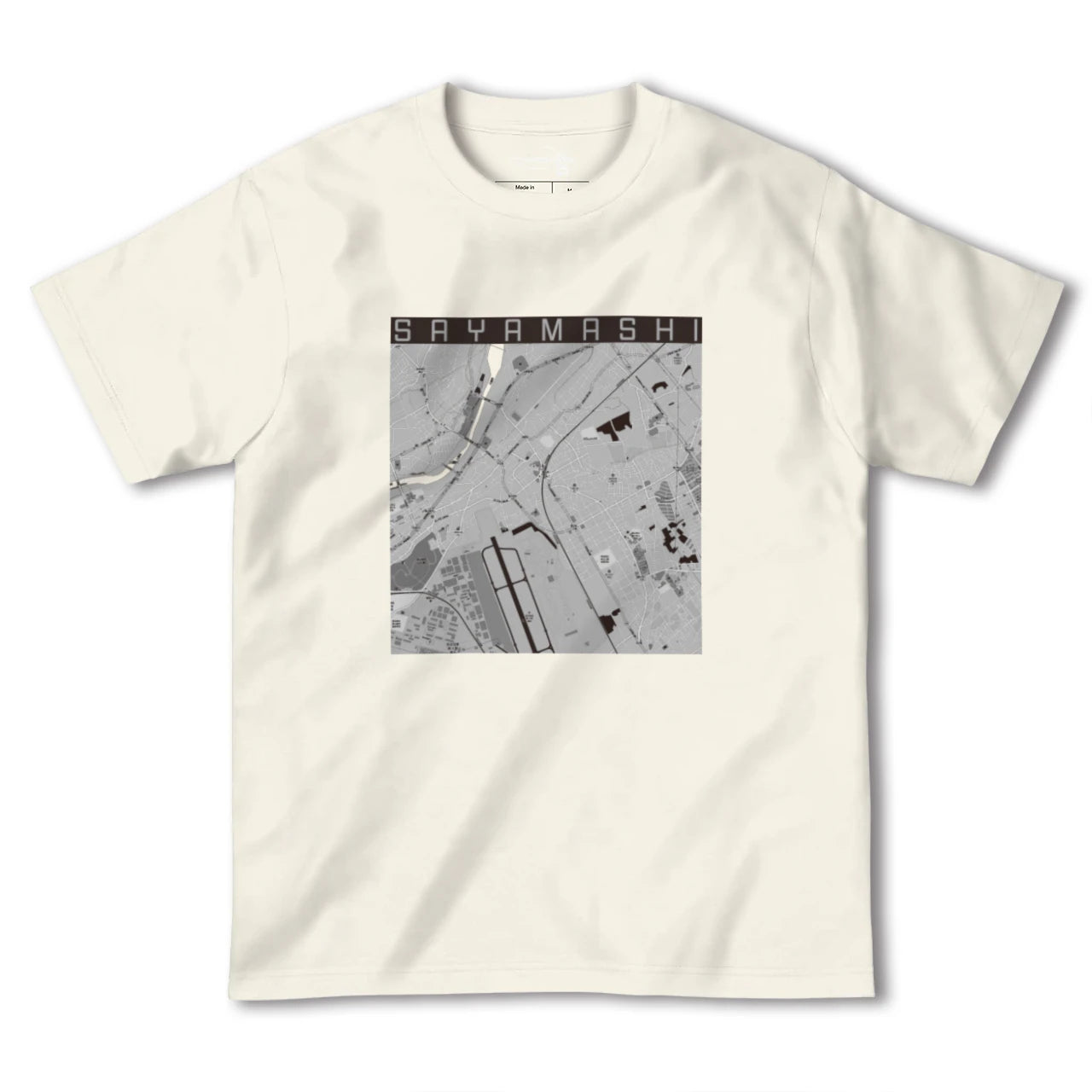 【狭山市(埼玉県)】地図柄ヘビーウェイトTシャツ
