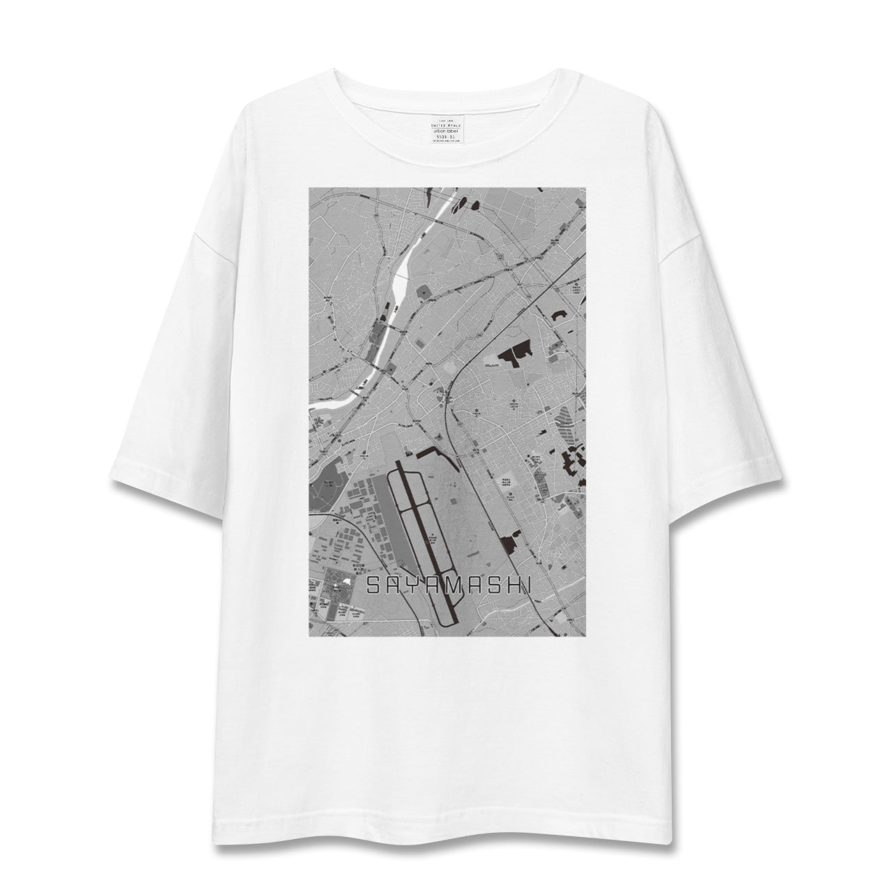 【狭山市(埼玉県)】地図柄ビッグシルエットTシャツ