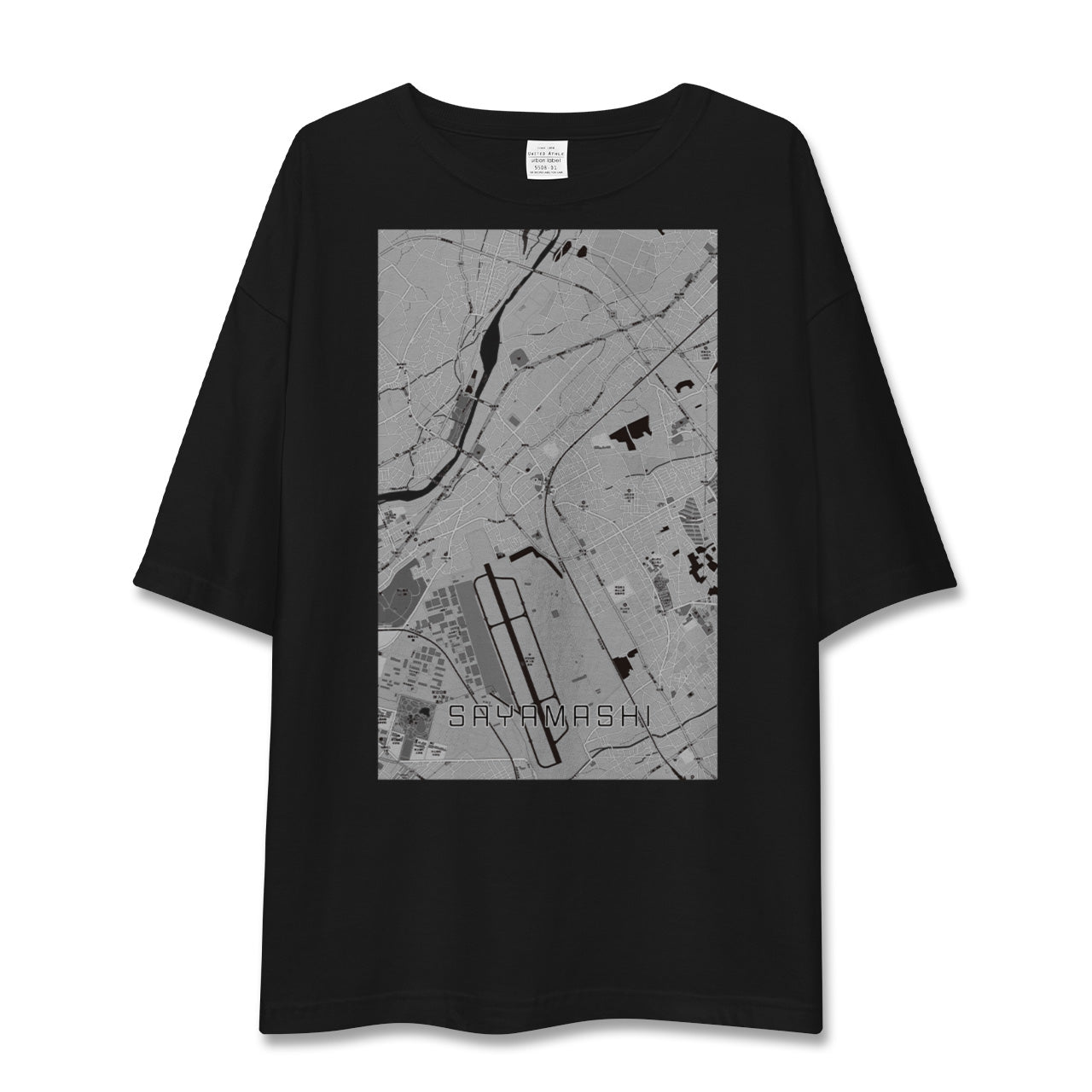【狭山市(埼玉県)】地図柄ビッグシルエットTシャツ