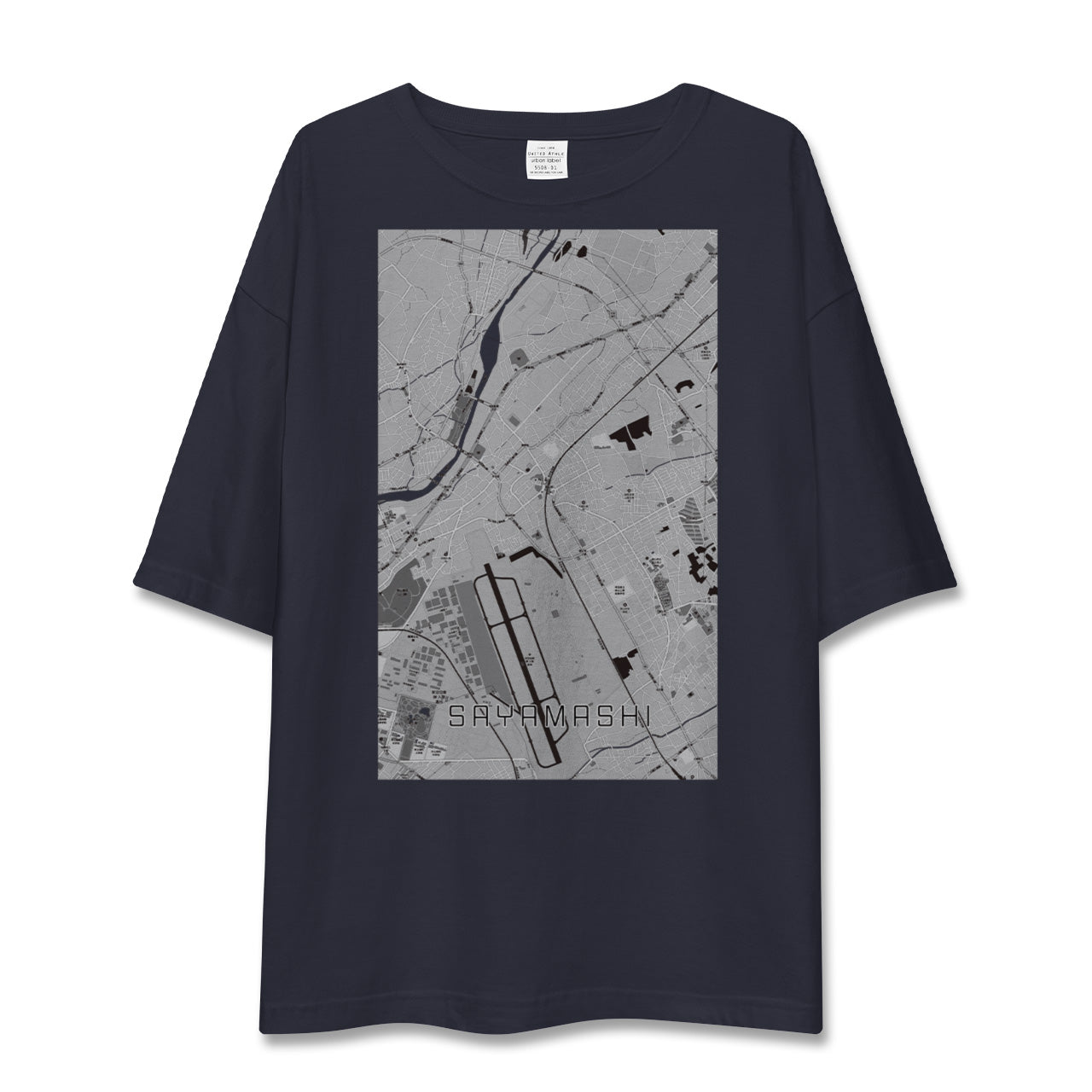 【狭山市(埼玉県)】地図柄ビッグシルエットTシャツ