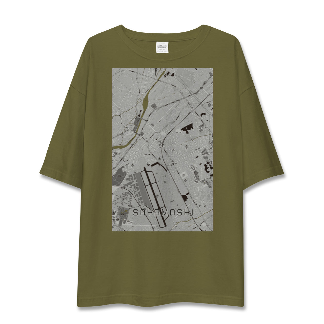 【狭山市(埼玉県)】地図柄ビッグシルエットTシャツ