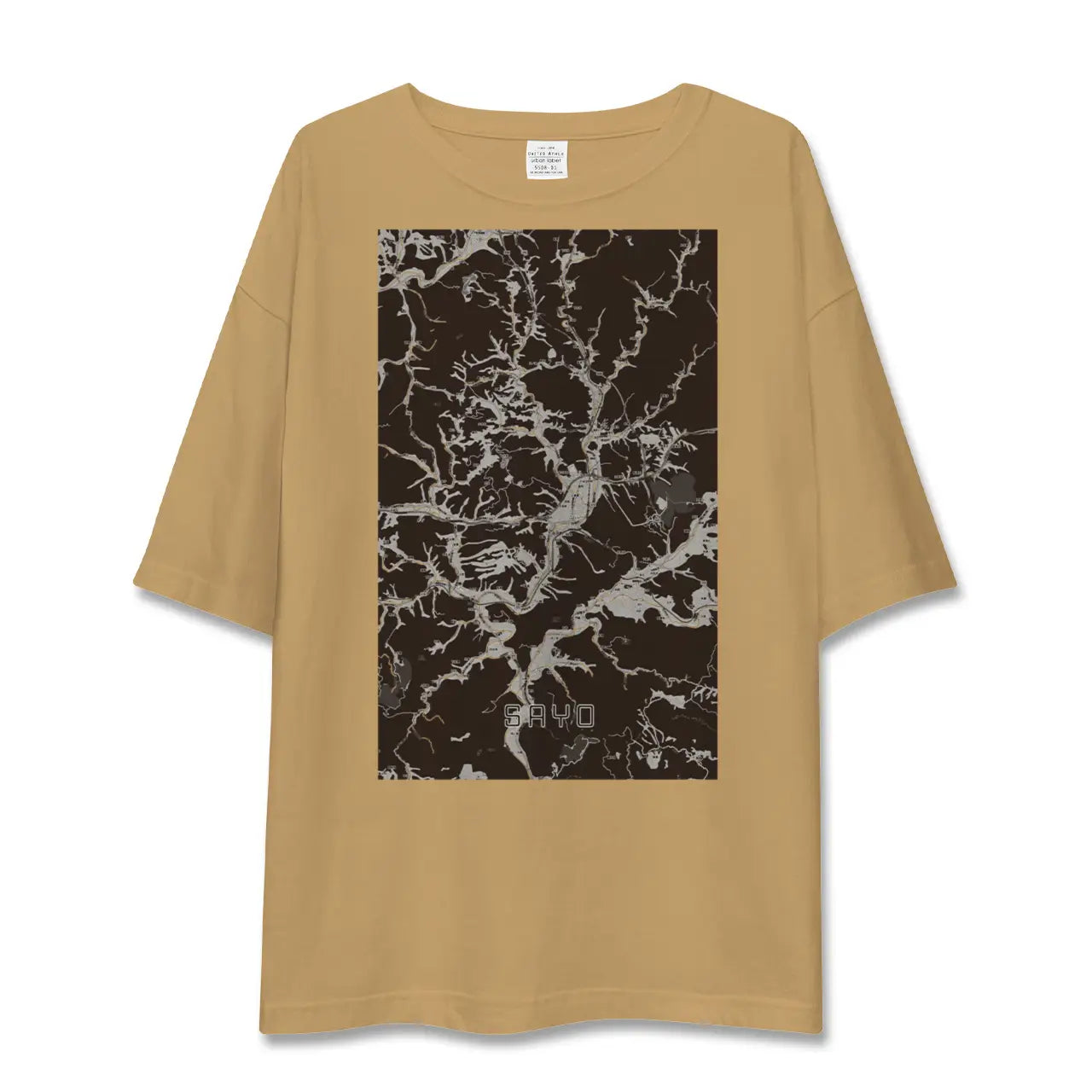 【佐用(兵庫県)】地図柄ビッグシルエットTシャツ