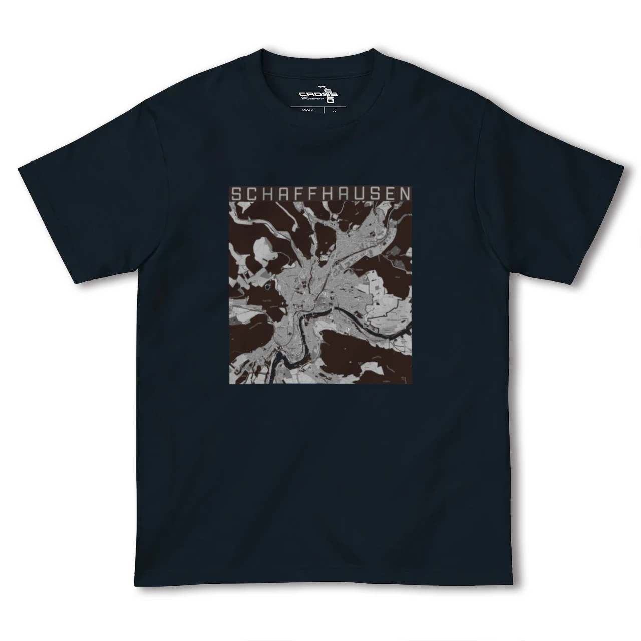 【シャフハウゼン(スイス)】地図柄ヘビーウェイトTシャツ