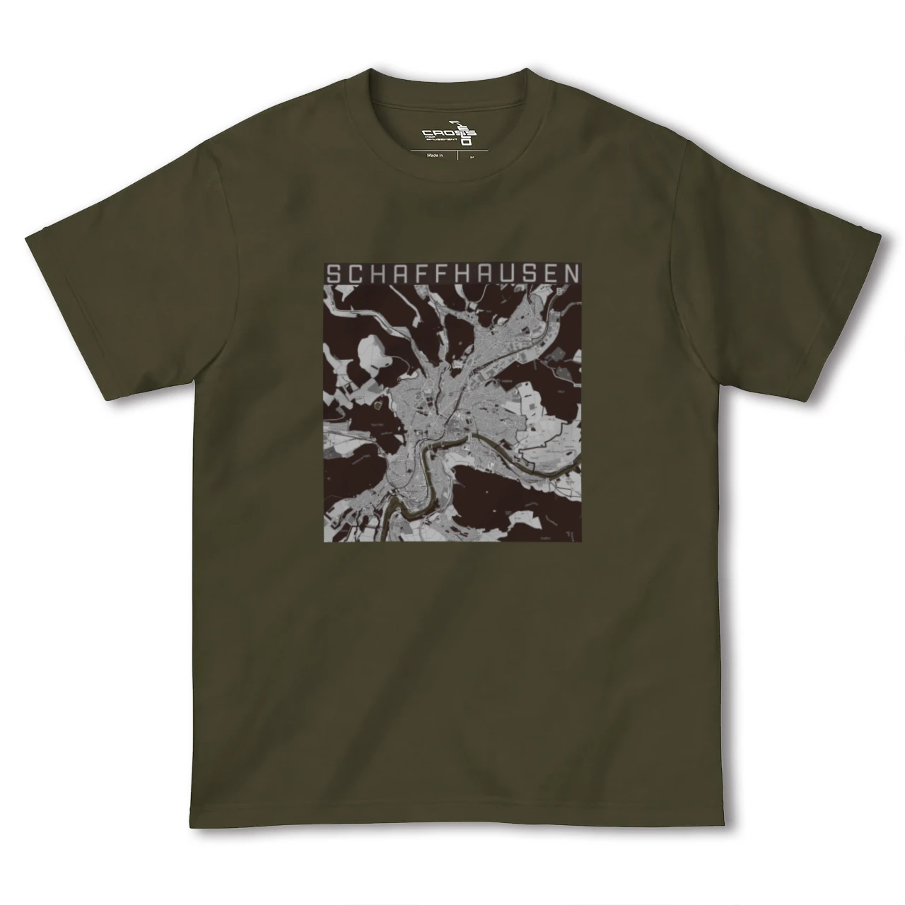 【シャフハウゼン(スイス)】地図柄ヘビーウェイトTシャツ