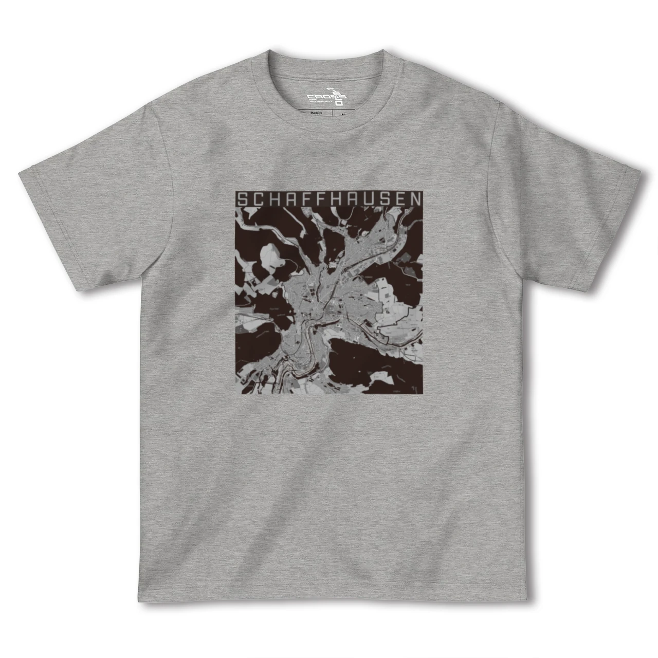 【シャフハウゼン(スイス)】地図柄ヘビーウェイトTシャツ