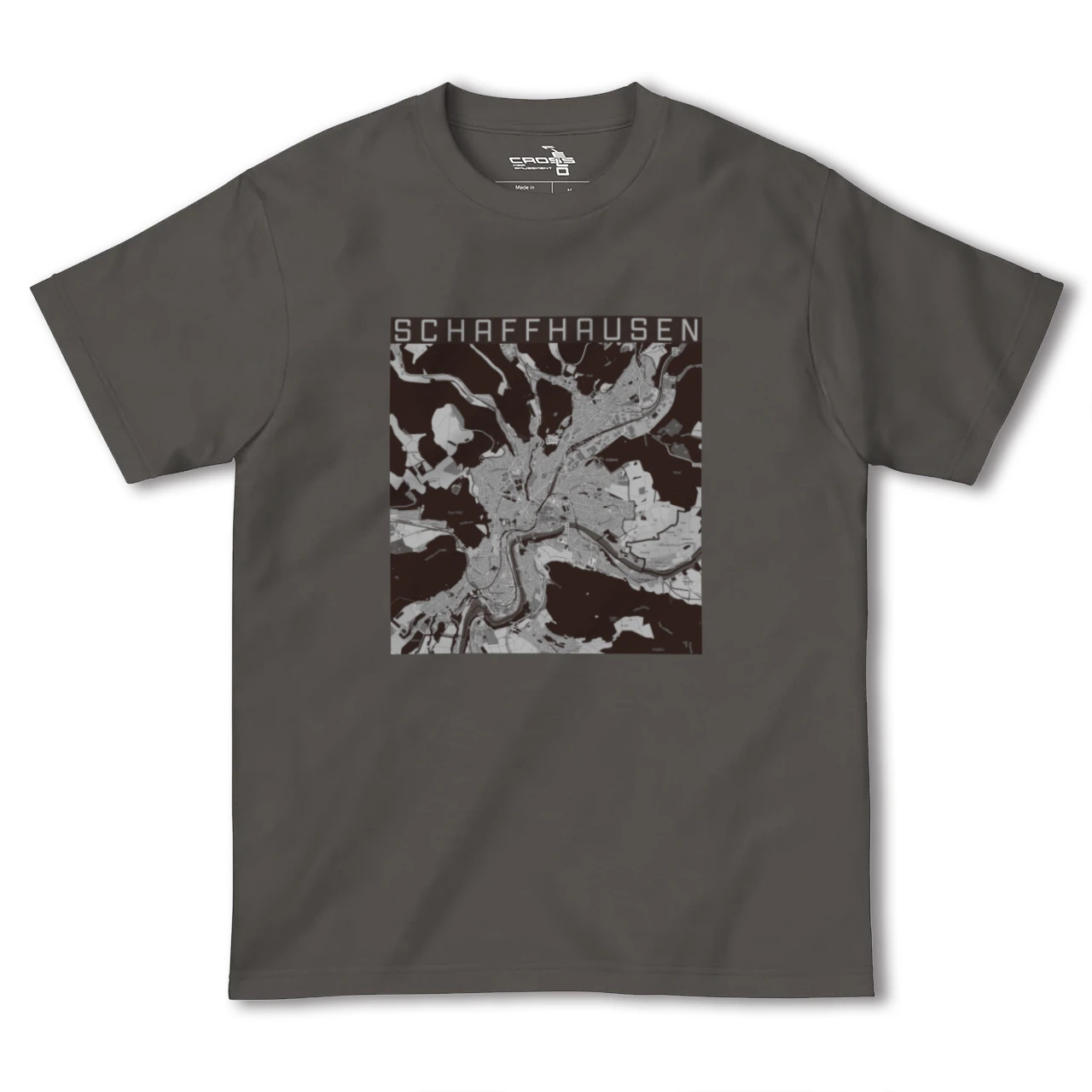 【シャフハウゼン(スイス)】地図柄ヘビーウェイトTシャツ