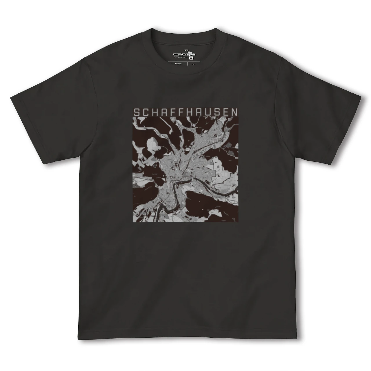 【シャフハウゼン(スイス)】地図柄ヘビーウェイトTシャツ