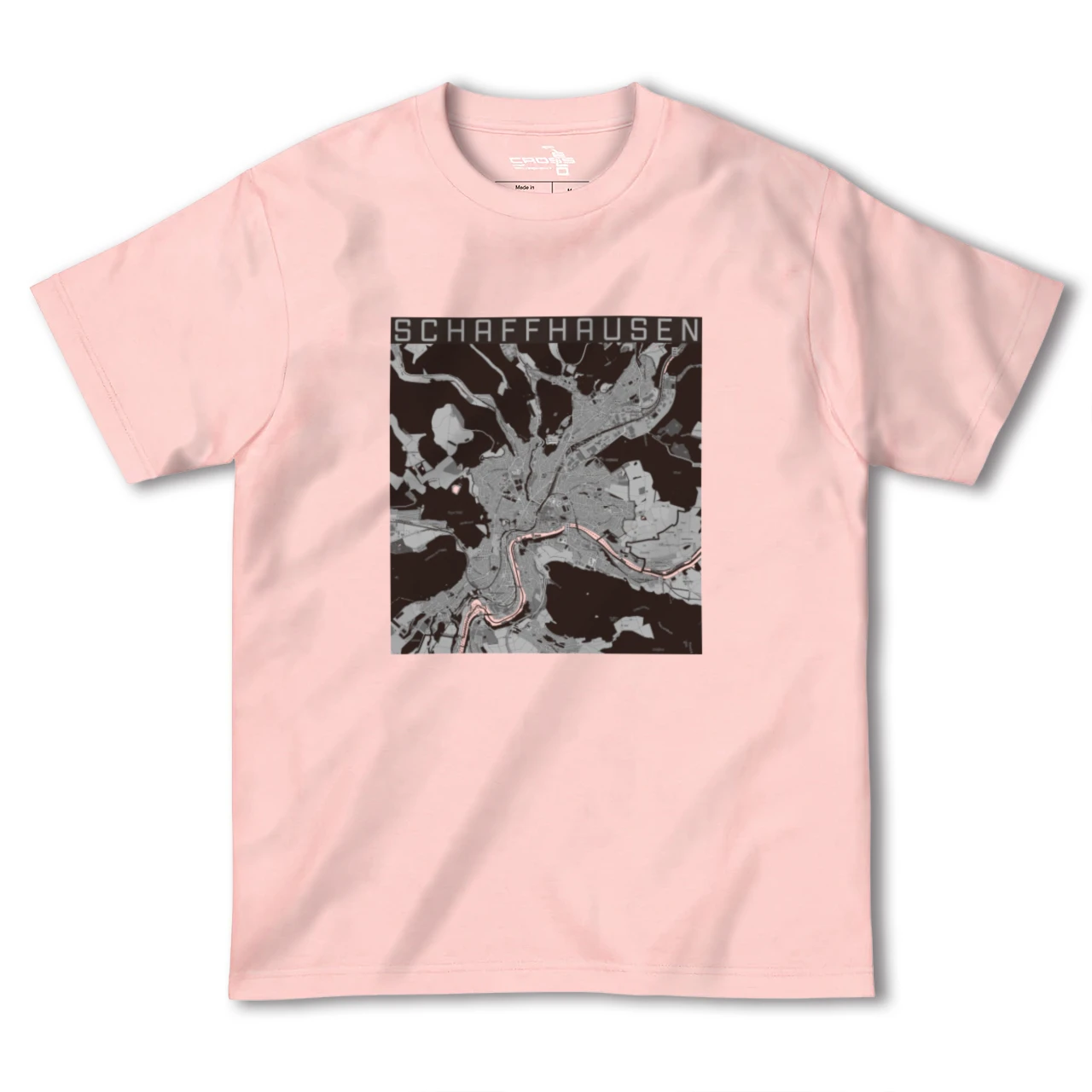 【シャフハウゼン(スイス)】地図柄ヘビーウェイトTシャツ