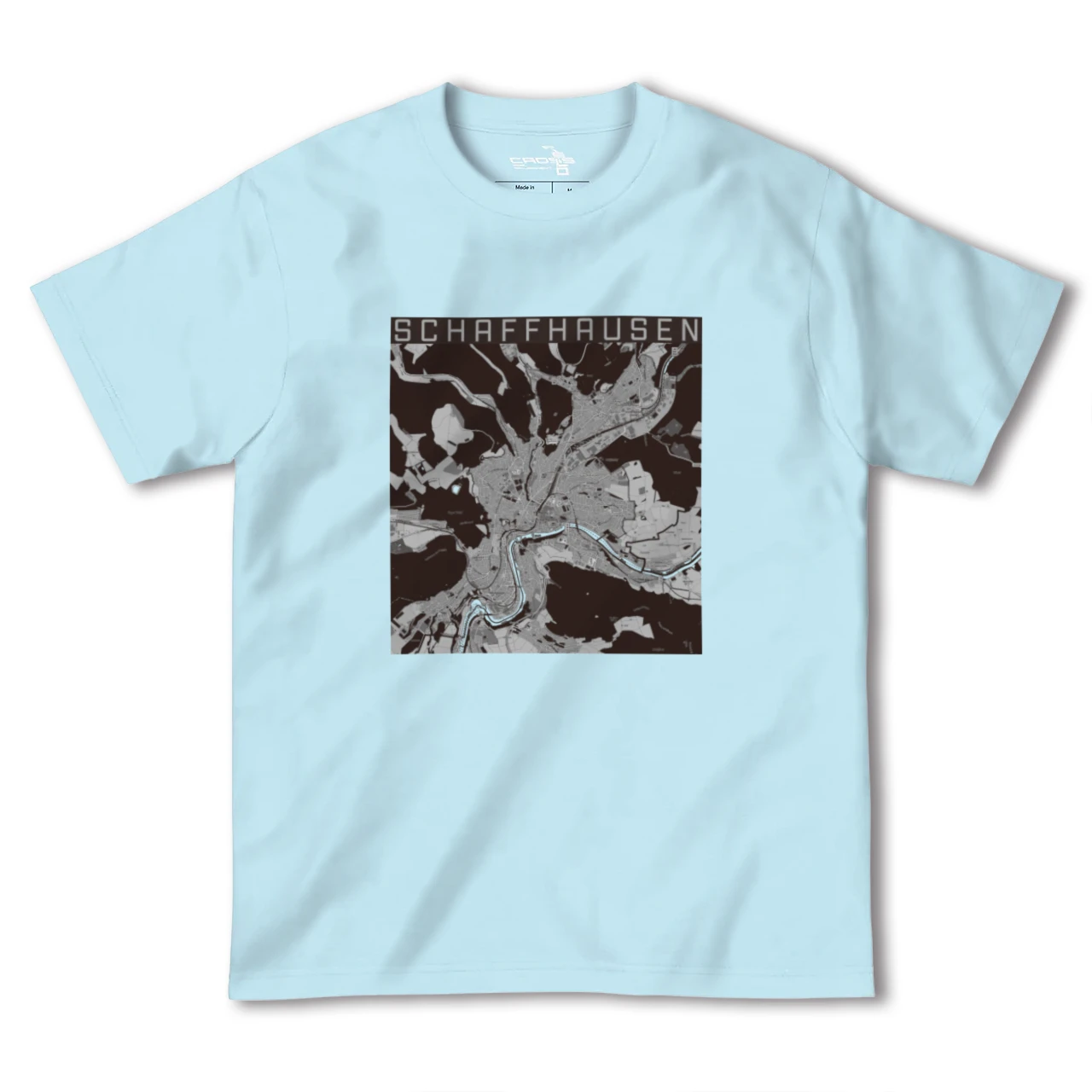 【シャフハウゼン(スイス)】地図柄ヘビーウェイトTシャツ