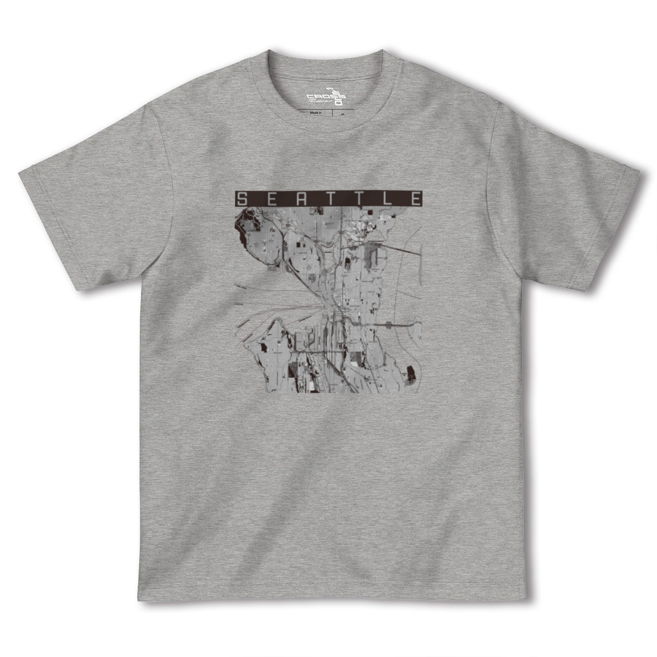 【シアトル(アメリカ)】地図柄ヘビーウェイトTシャツ