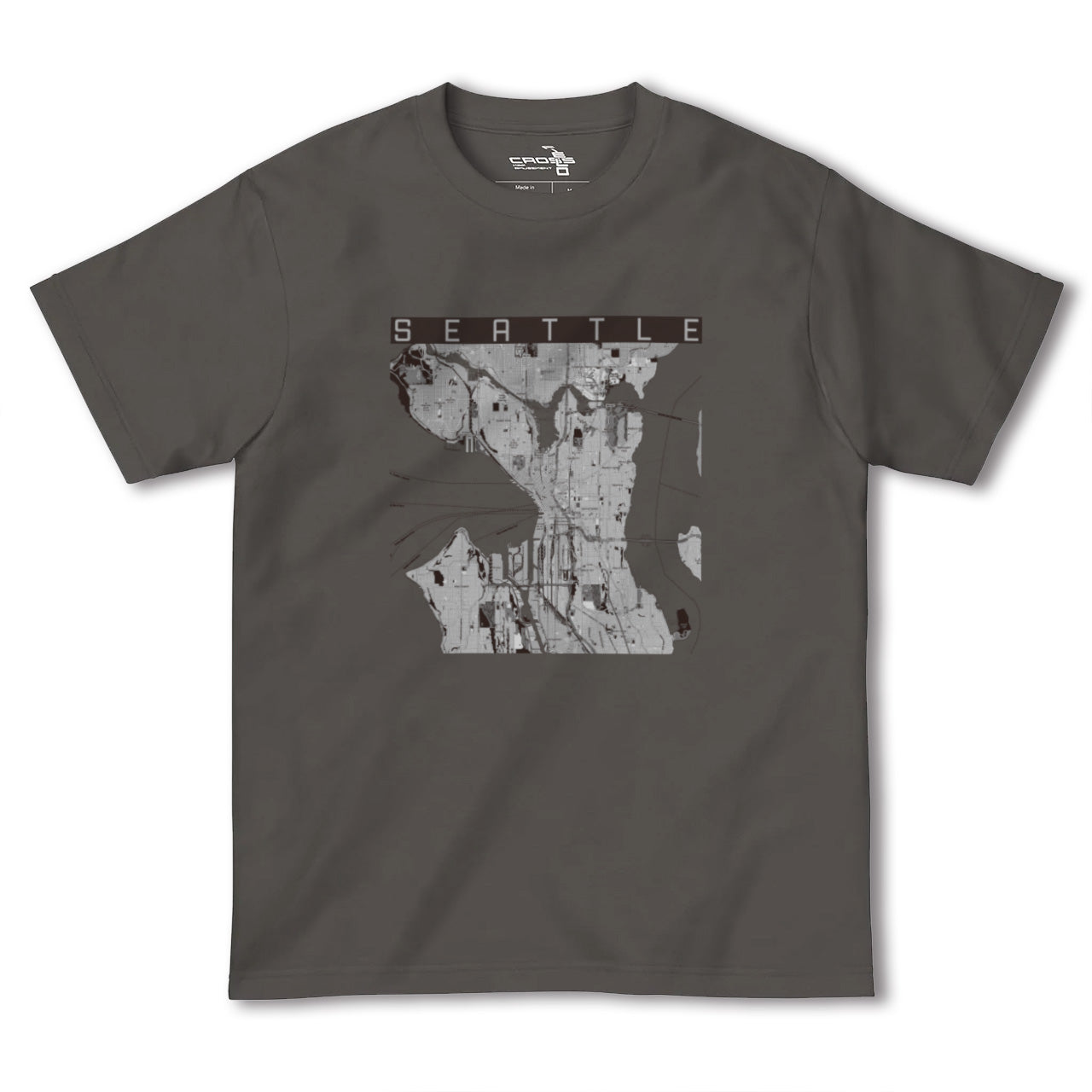 【シアトル(アメリカ)】地図柄ヘビーウェイトTシャツ
