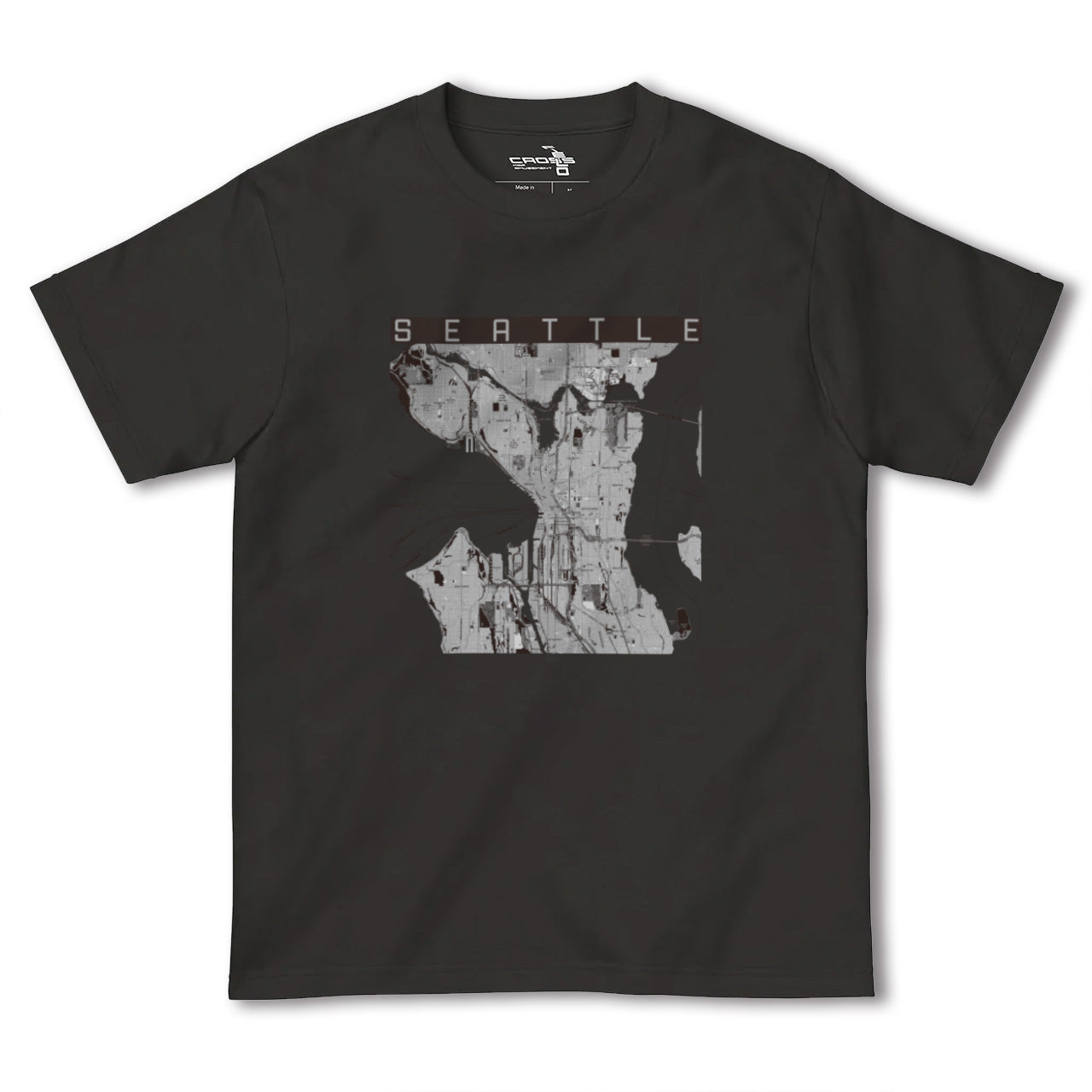 【シアトル(アメリカ)】地図柄ヘビーウェイトTシャツ