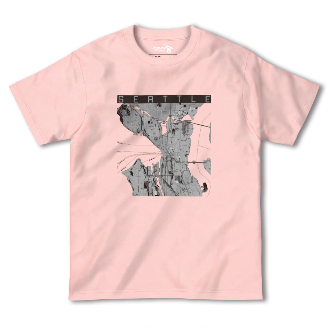 【シアトル(アメリカ)】地図柄ヘビーウェイトTシャツ