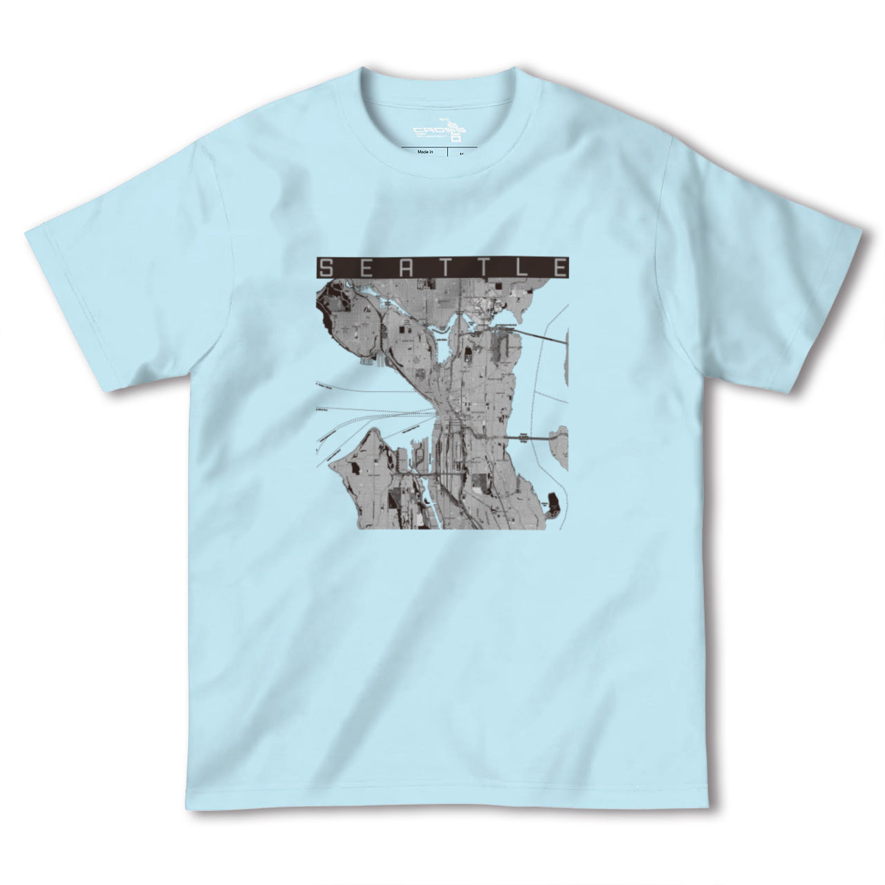 【シアトル(アメリカ)】地図柄ヘビーウェイトTシャツ