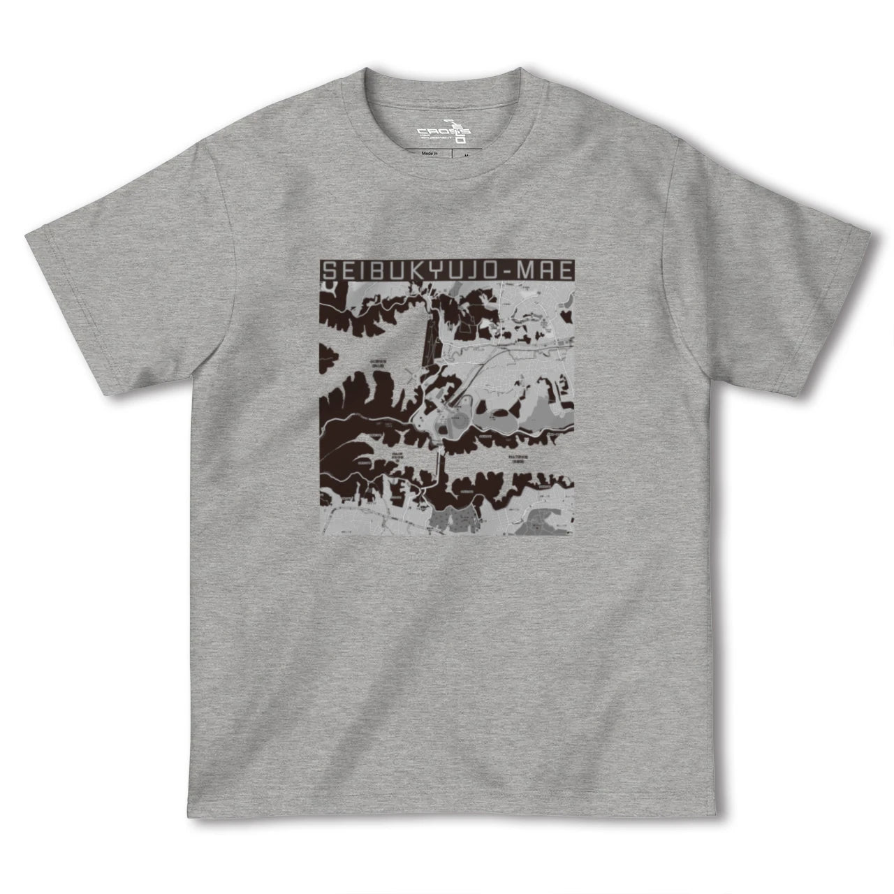 【西武球場前(埼玉県)】地図柄ヘビーウェイトTシャツ