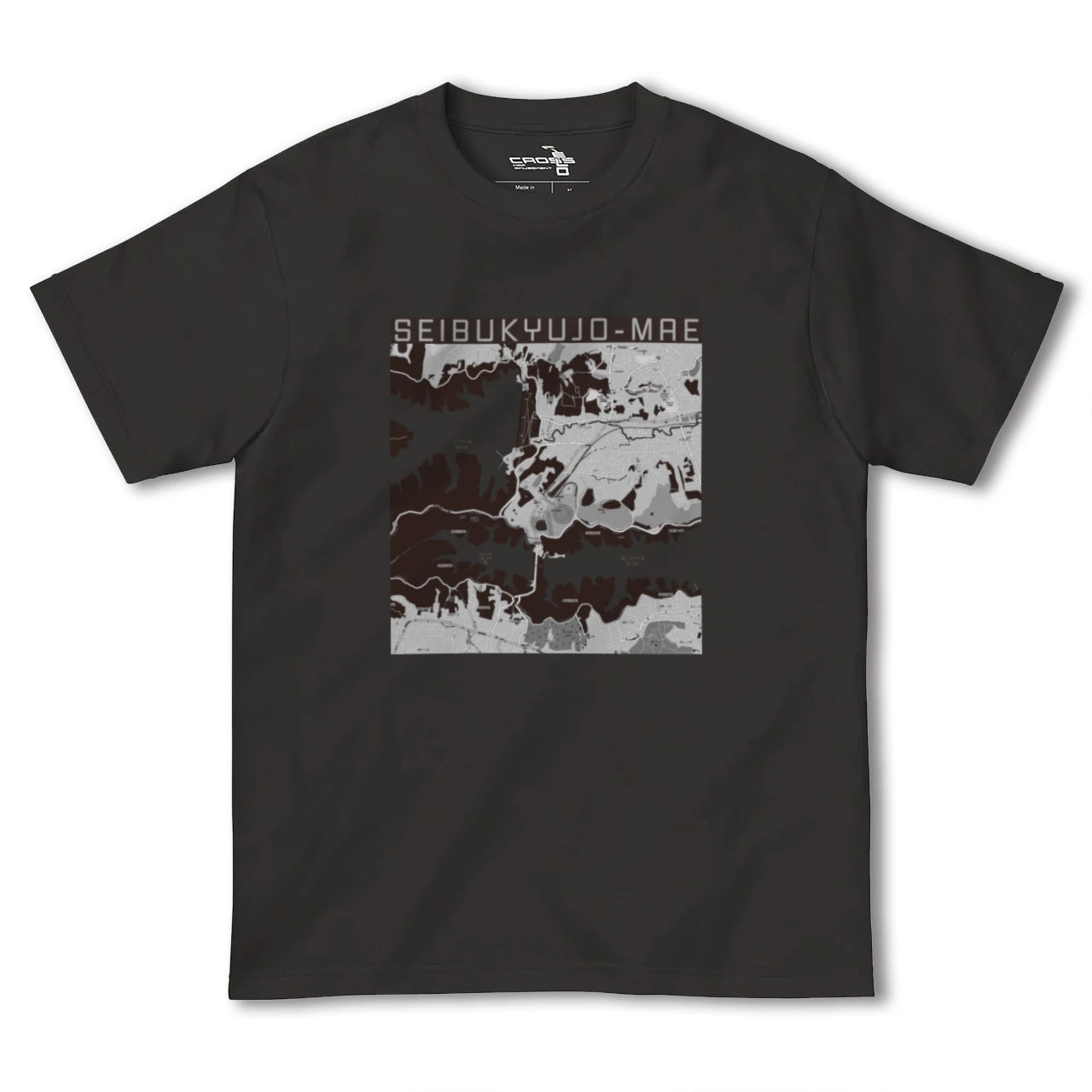 【西武球場前(埼玉県)】地図柄ヘビーウェイトTシャツ