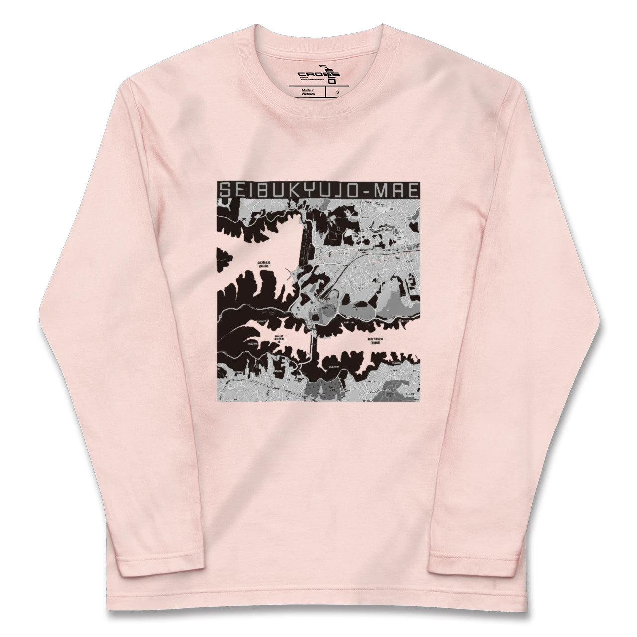 【西武球場前(埼玉県)】地図柄ロングスリーブTシャツ