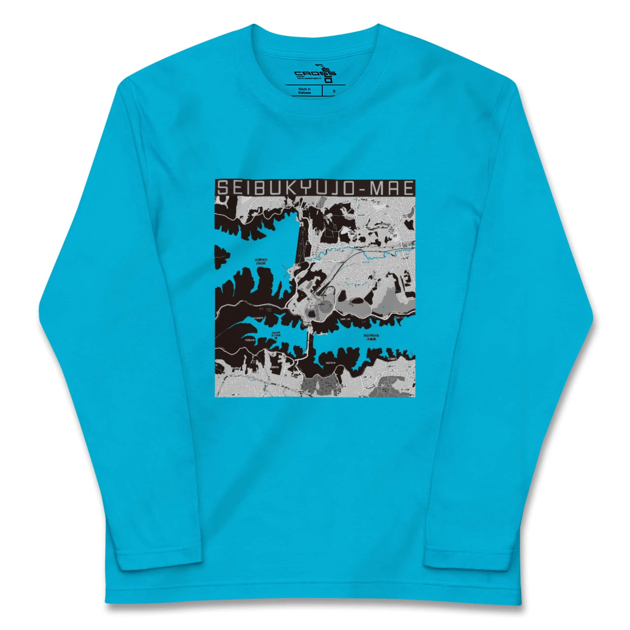 【西武球場前(埼玉県)】地図柄ロングスリーブTシャツ