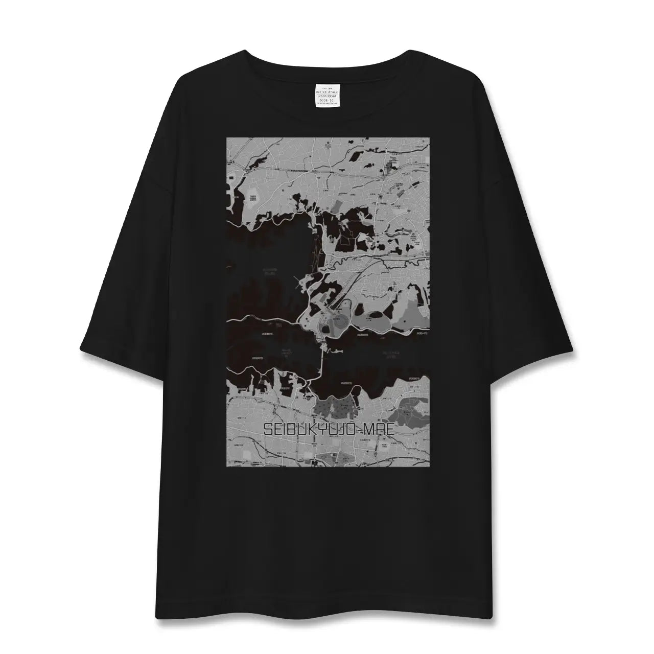 【西武球場前(埼玉県)】地図柄ビッグシルエットTシャツ