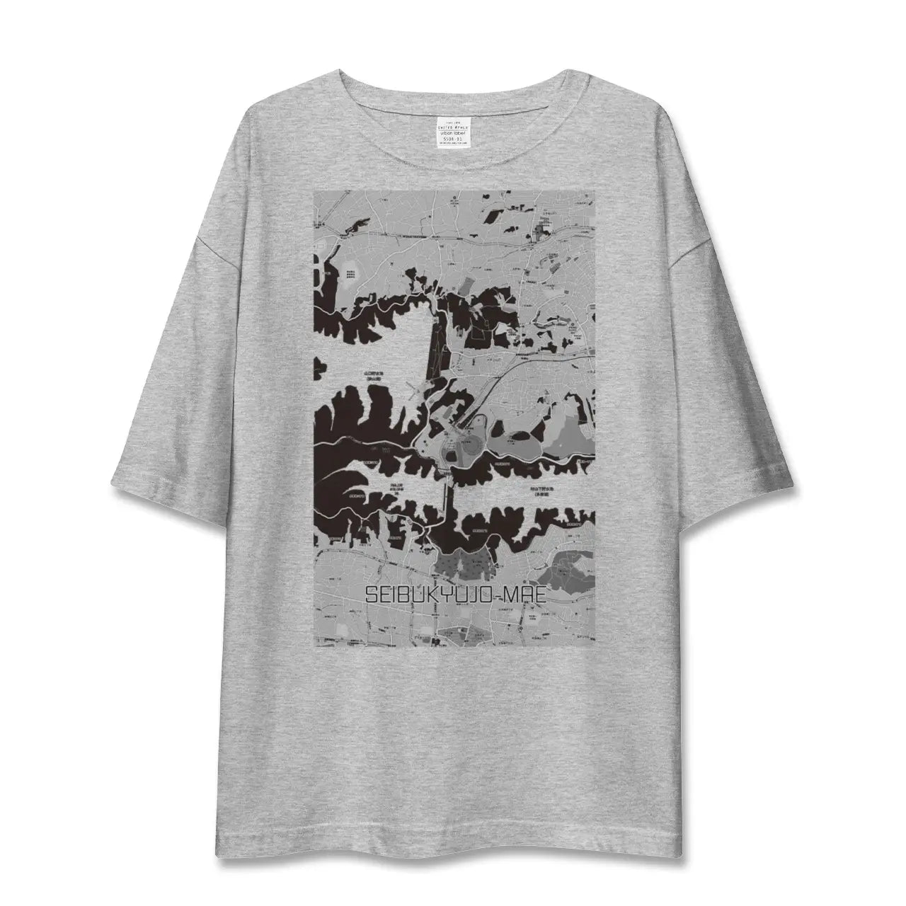 【西武球場前(埼玉県)】地図柄ビッグシルエットTシャツ