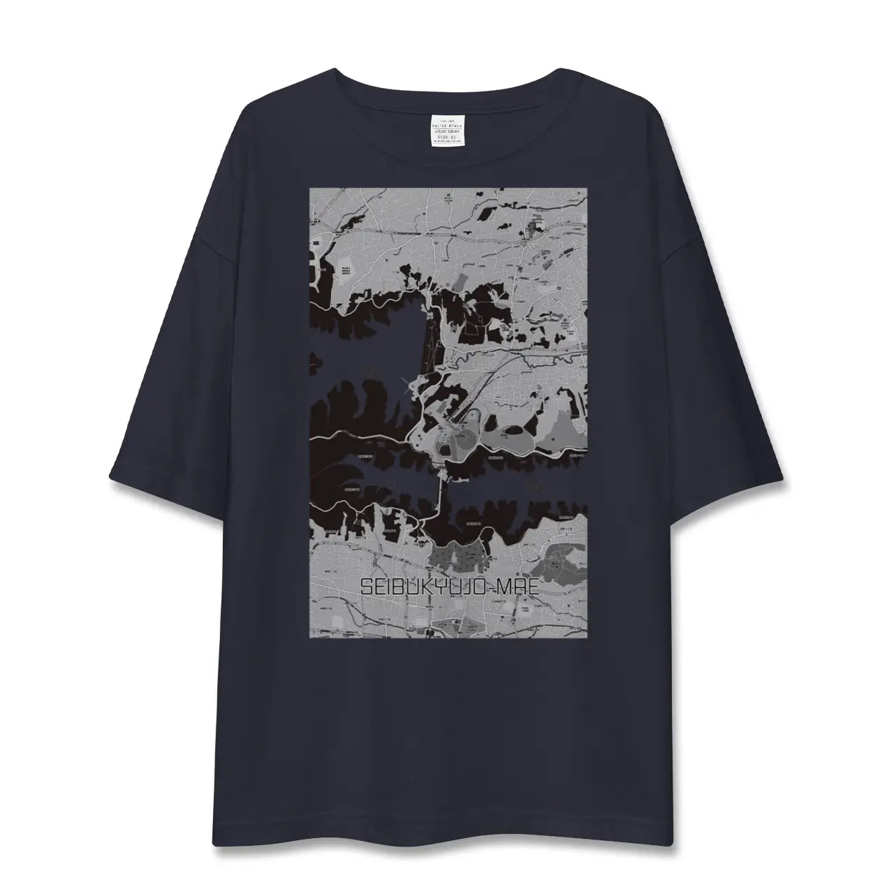 【西武球場前(埼玉県)】地図柄ビッグシルエットTシャツ