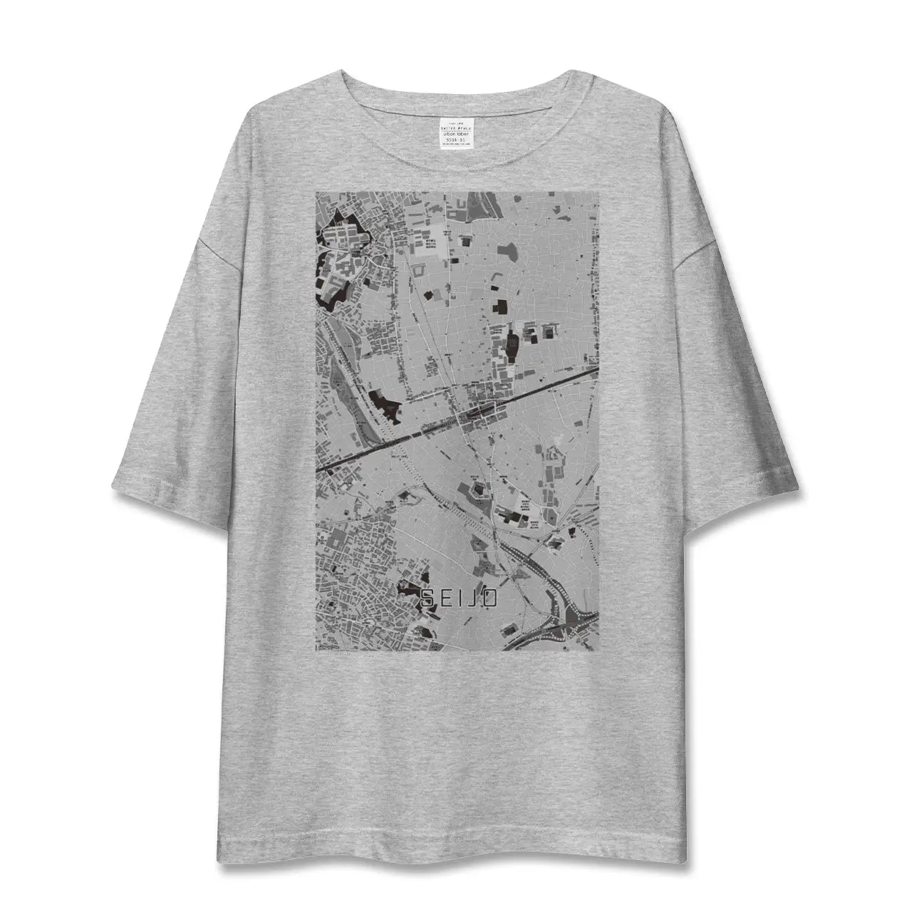 【成城(東京都)】地図柄ビッグシルエットTシャツ