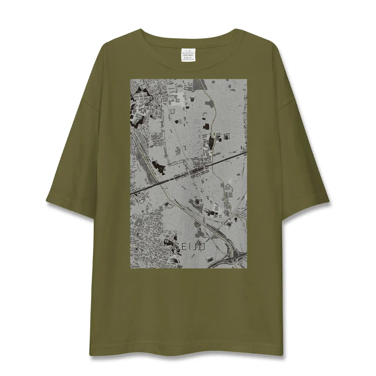【成城(東京都)】地図柄ビッグシルエットTシャツ