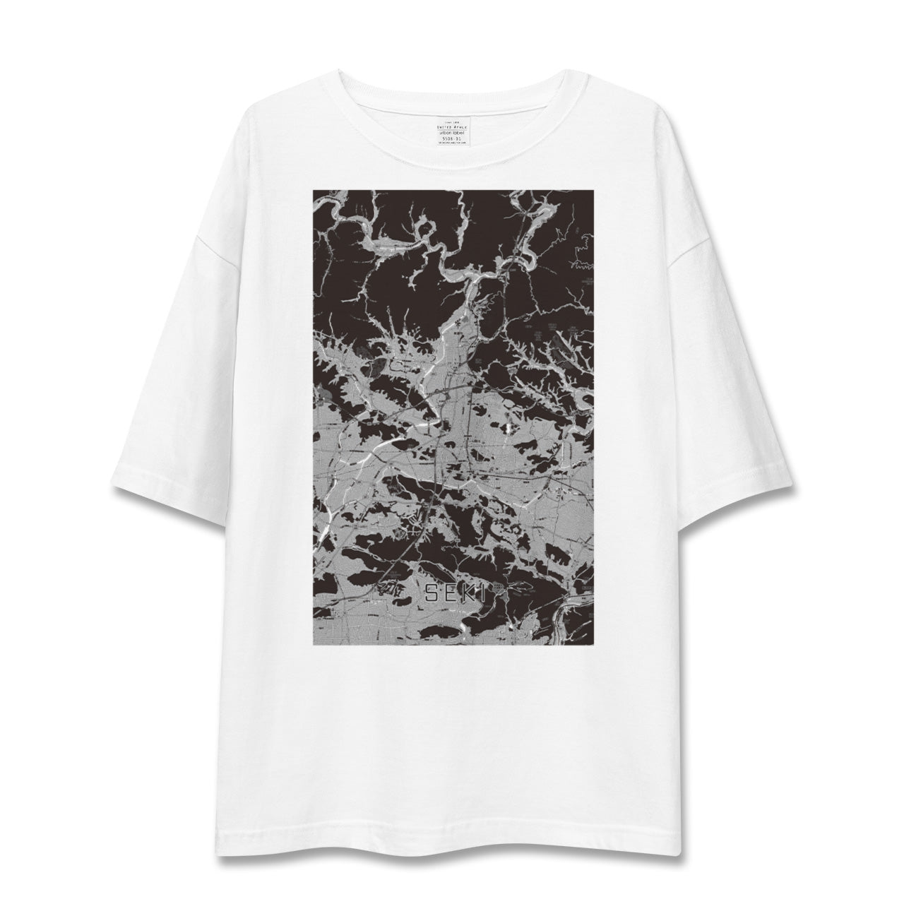 【関(岐阜県)】地図柄ビッグシルエットTシャツ