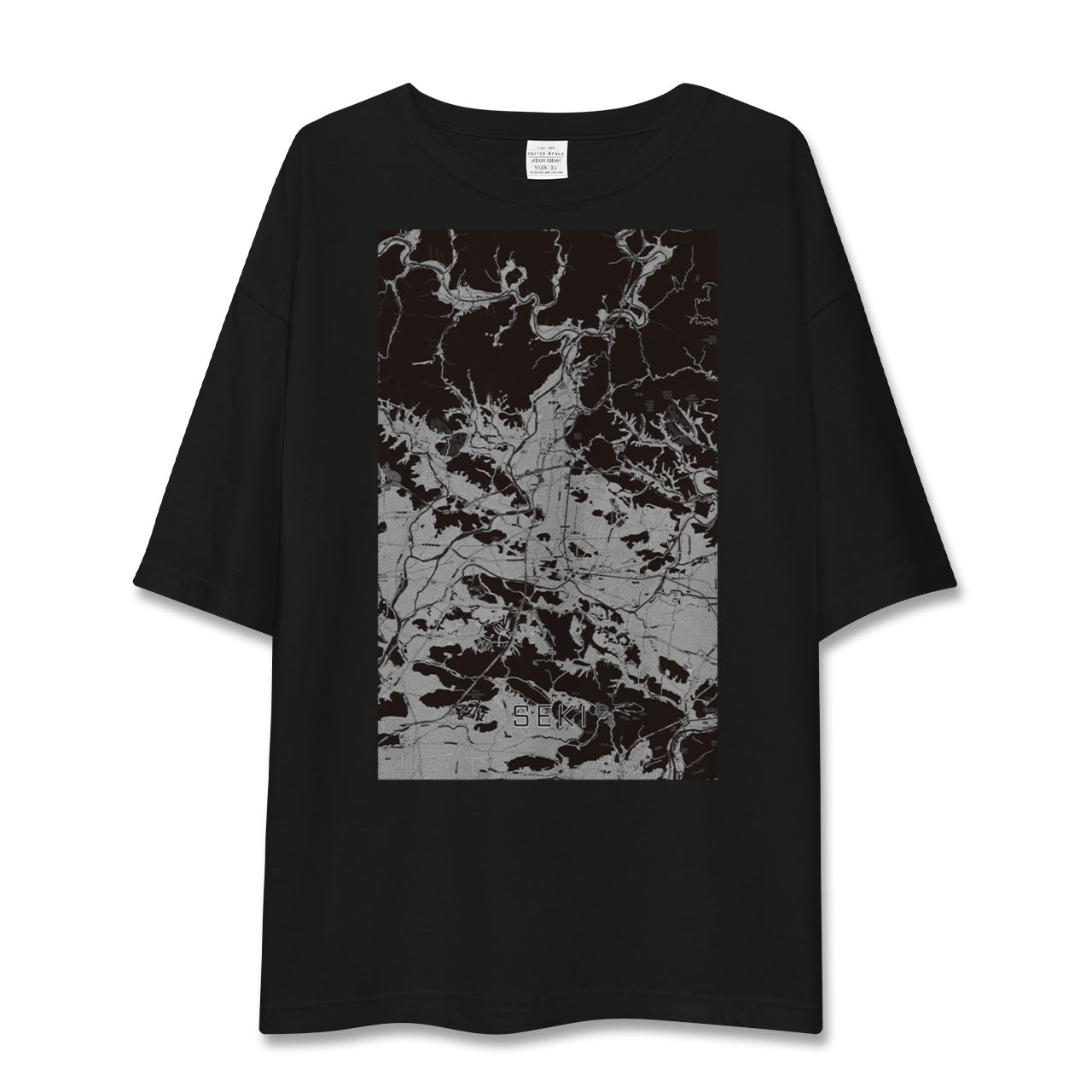 【関(岐阜県)】地図柄ビッグシルエットTシャツ