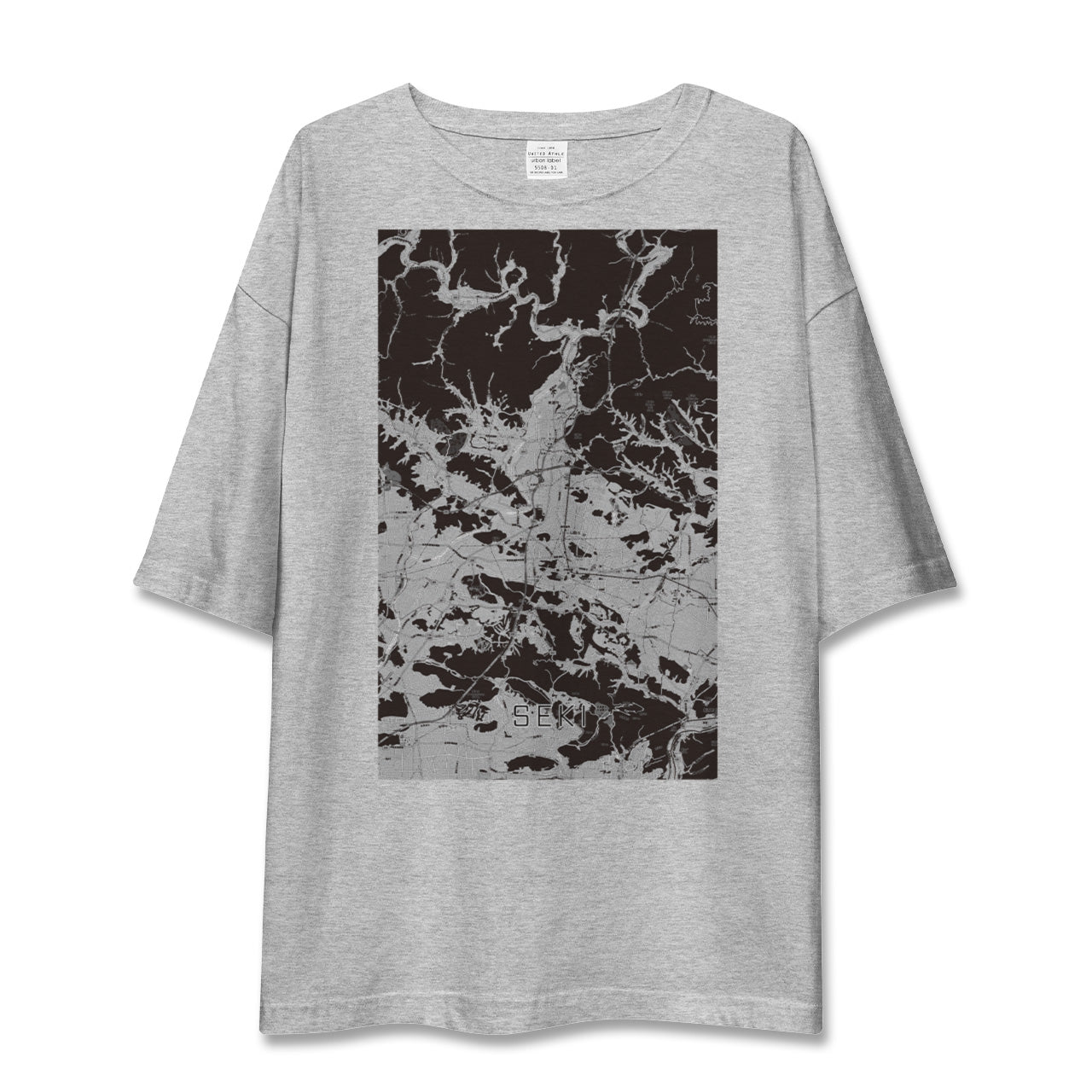 【関(岐阜県)】地図柄ビッグシルエットTシャツ