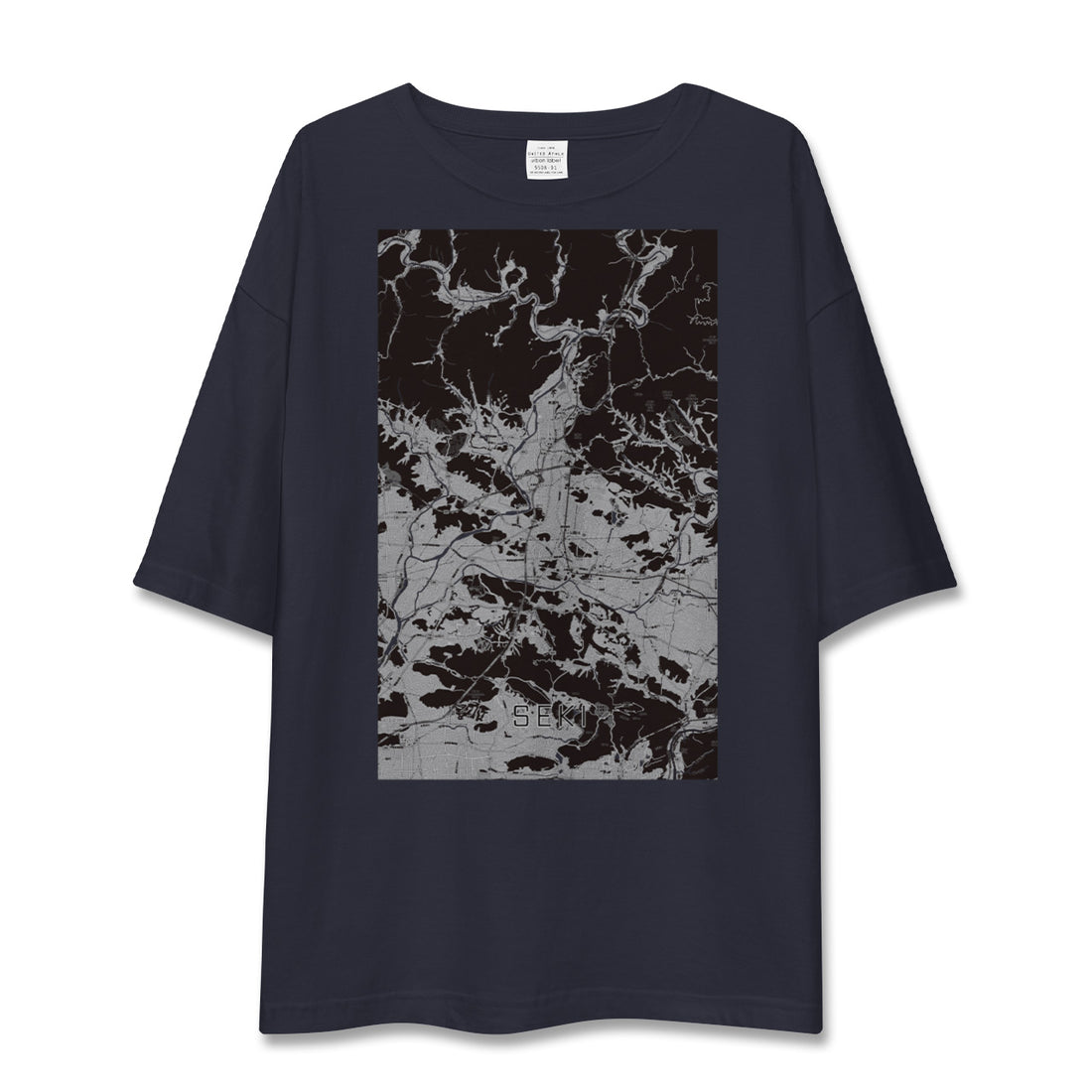 【関(岐阜県)】地図柄ビッグシルエットTシャツ