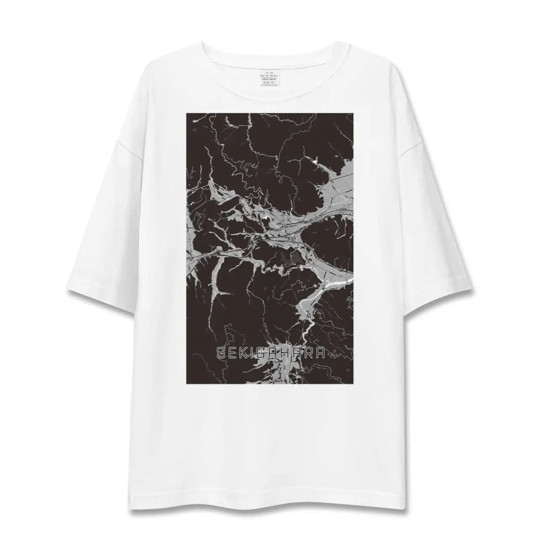 【関ケ原(岐阜県)】地図柄ビッグシルエットTシャツ