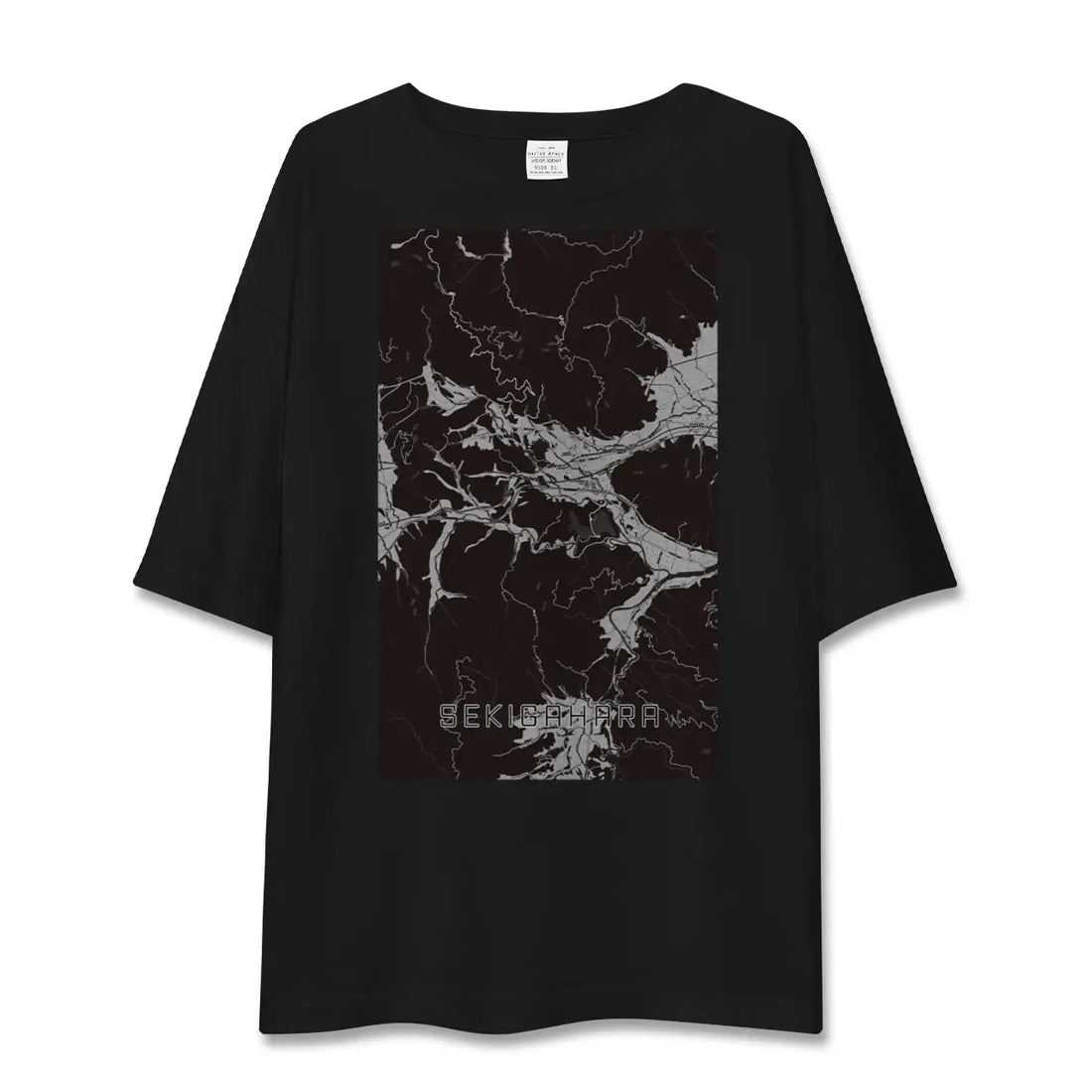 【関ケ原(岐阜県)】地図柄ビッグシルエットTシャツ