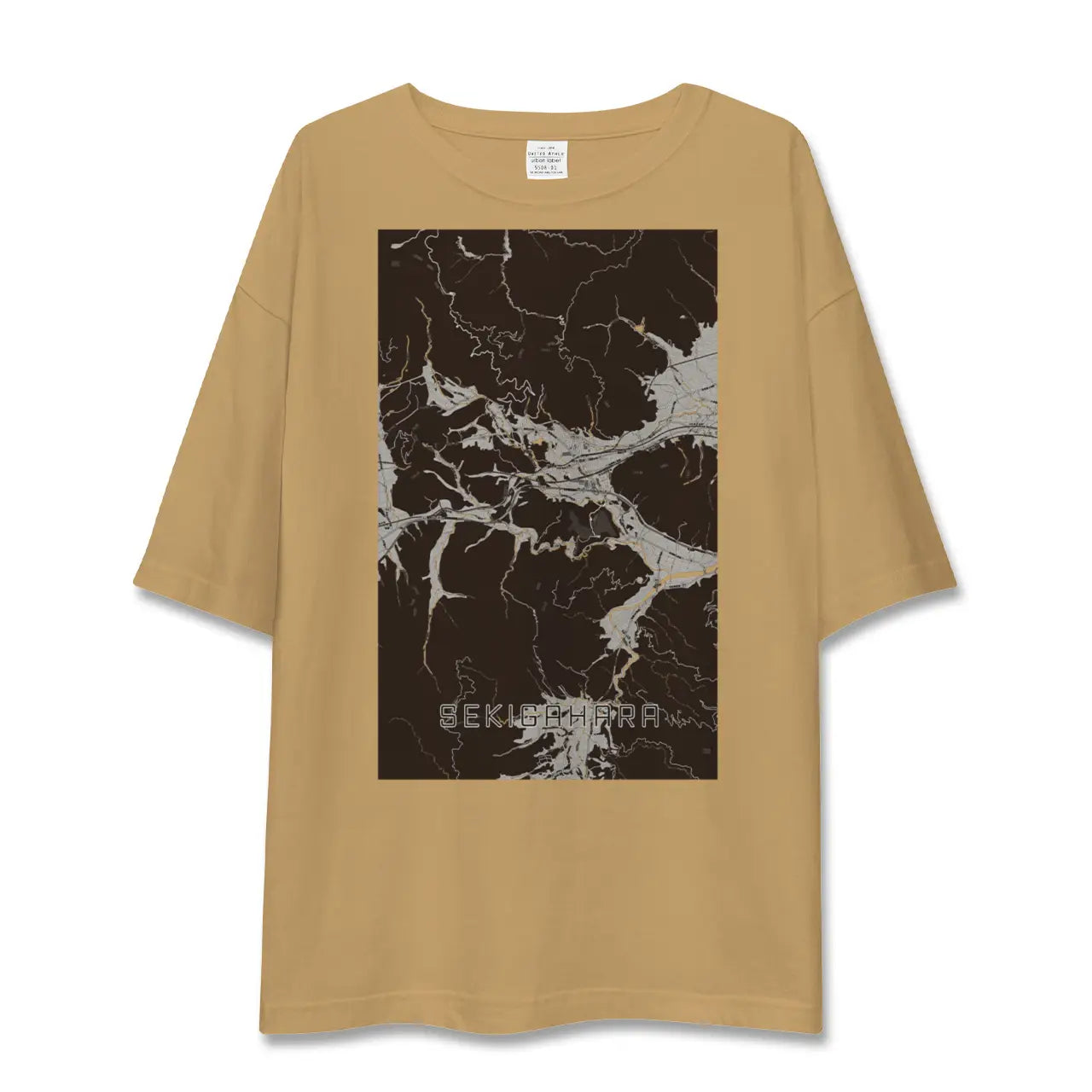 【関ケ原(岐阜県)】地図柄ビッグシルエットTシャツ
