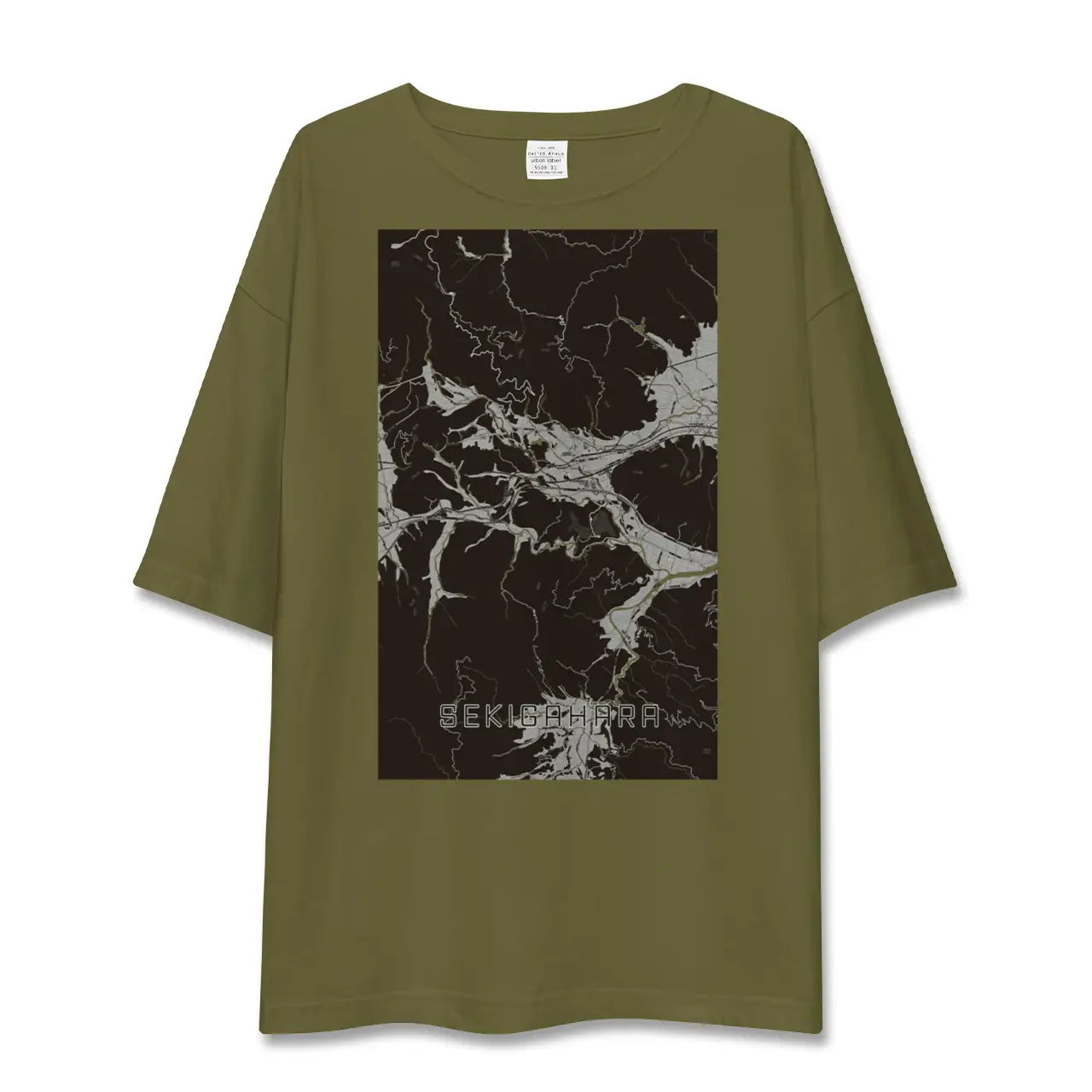 【関ケ原(岐阜県)】地図柄ビッグシルエットTシャツ