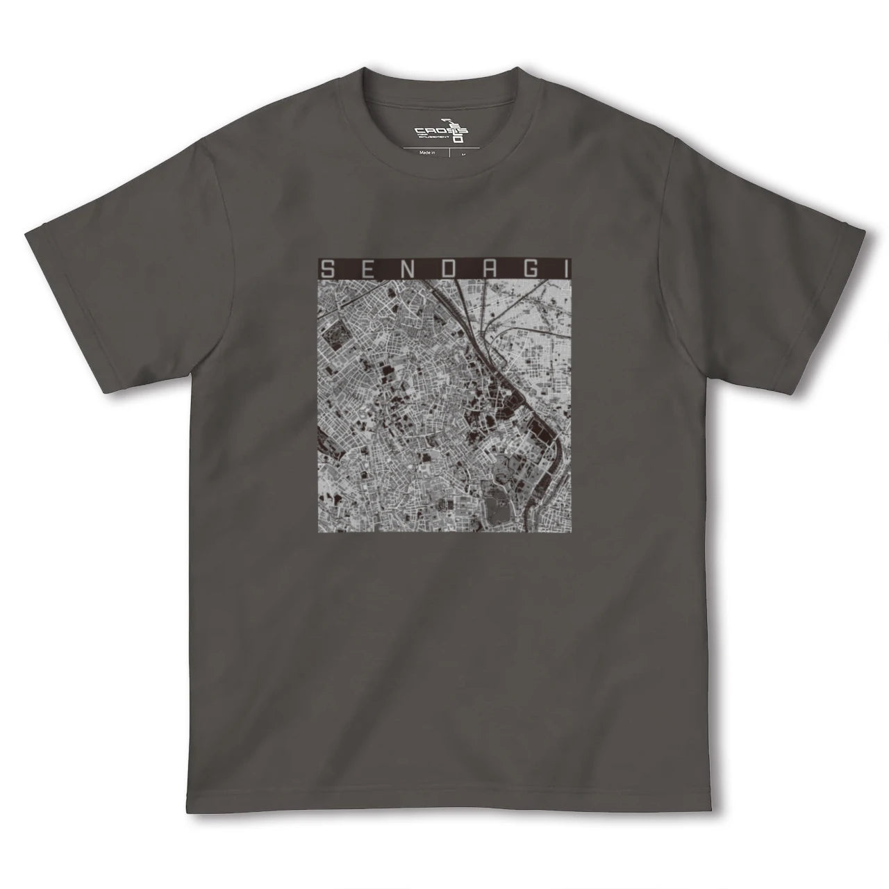 【千駄木(東京都)】地図柄ヘビーウェイトTシャツ