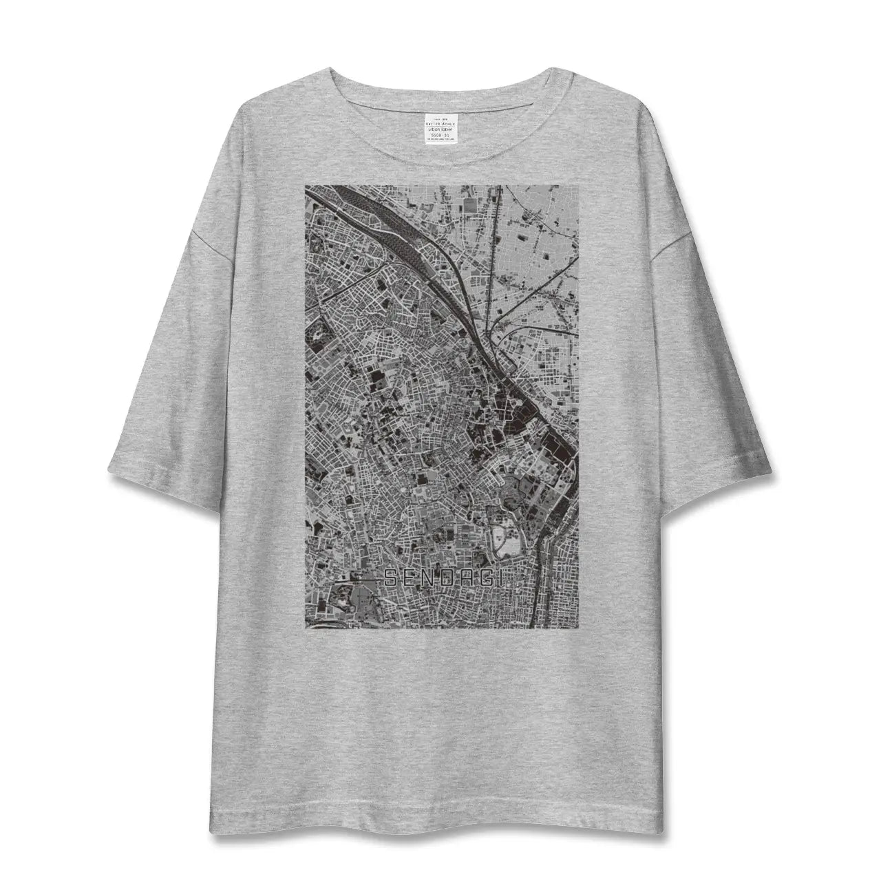【千駄木(東京都)】地図柄ビッグシルエットTシャツ