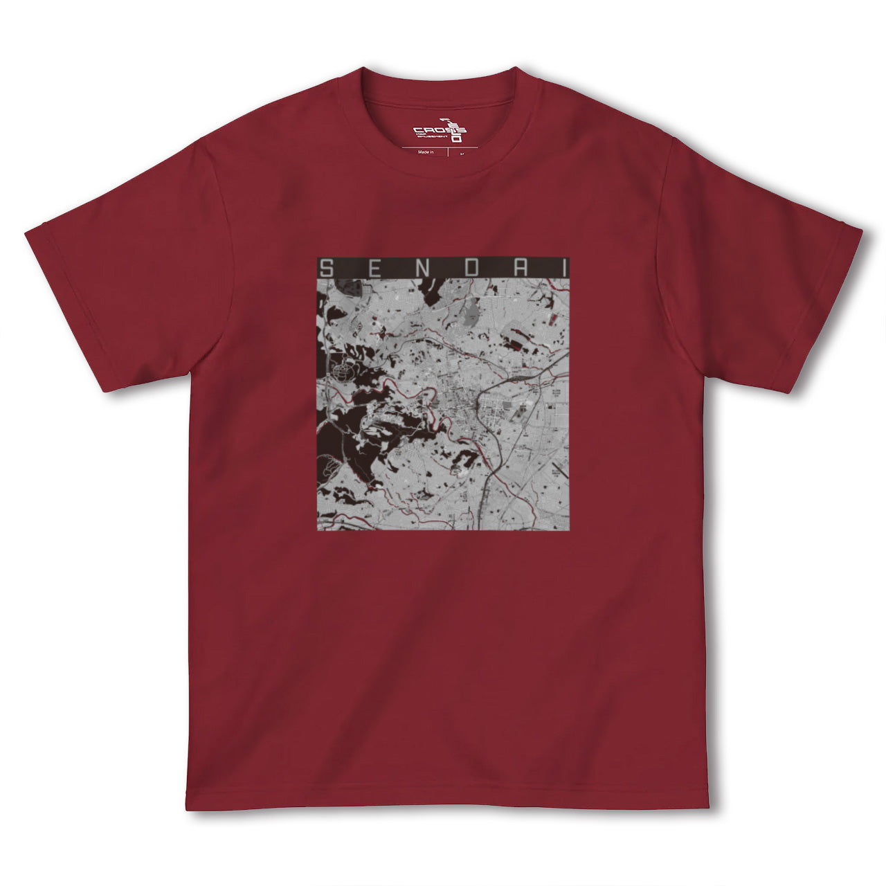 【仙台(宮城県)】地図柄ヘビーウェイトTシャツ