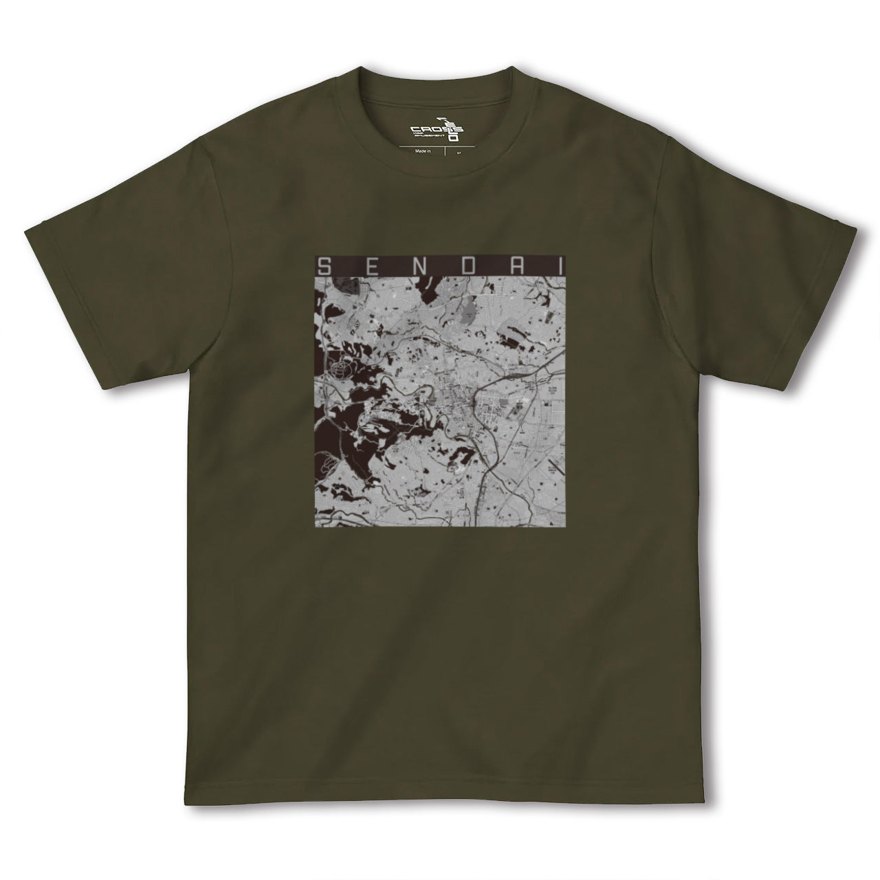 【仙台(宮城県)】地図柄ヘビーウェイトTシャツ