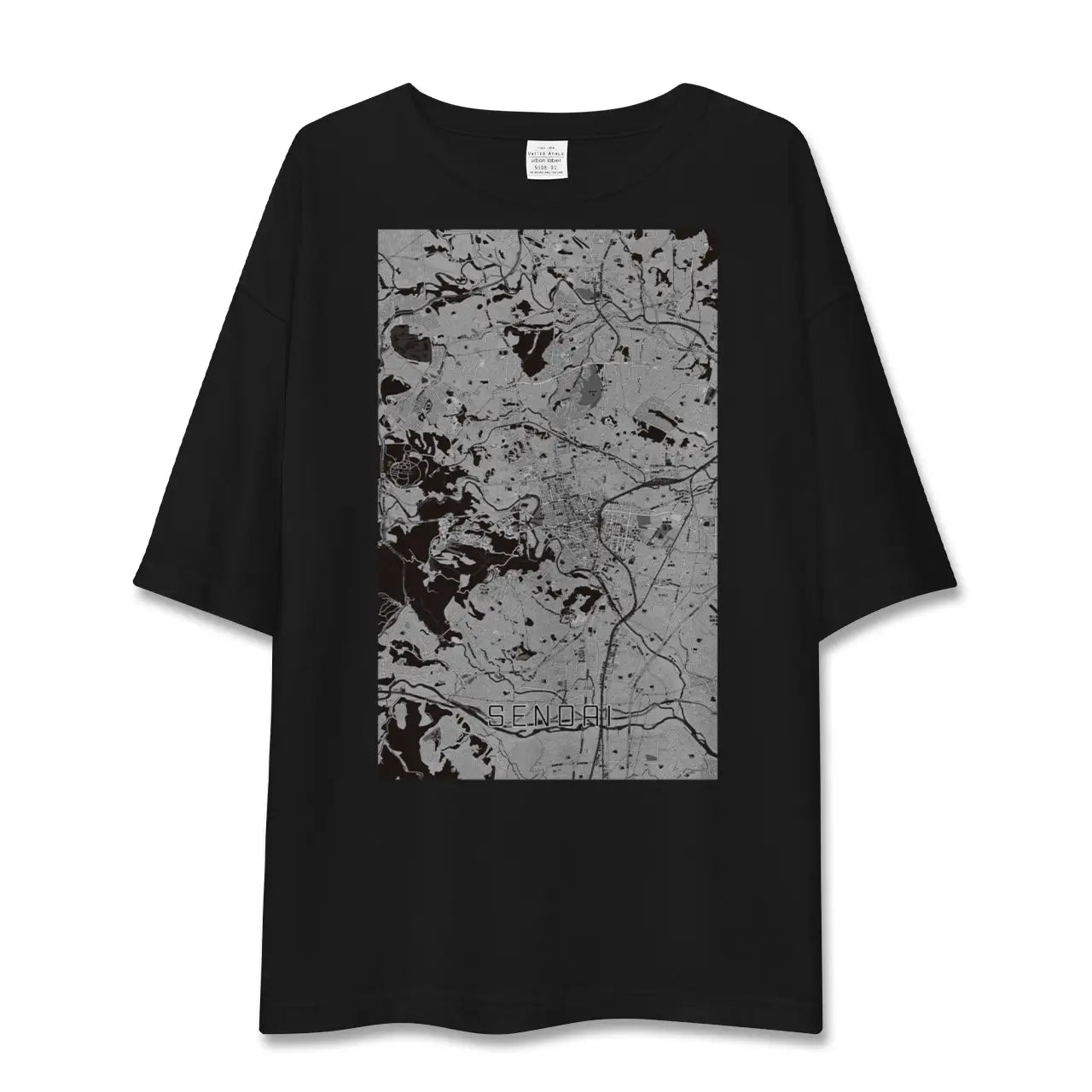 【仙台(宮城県)】地図柄ビッグシルエットTシャツ