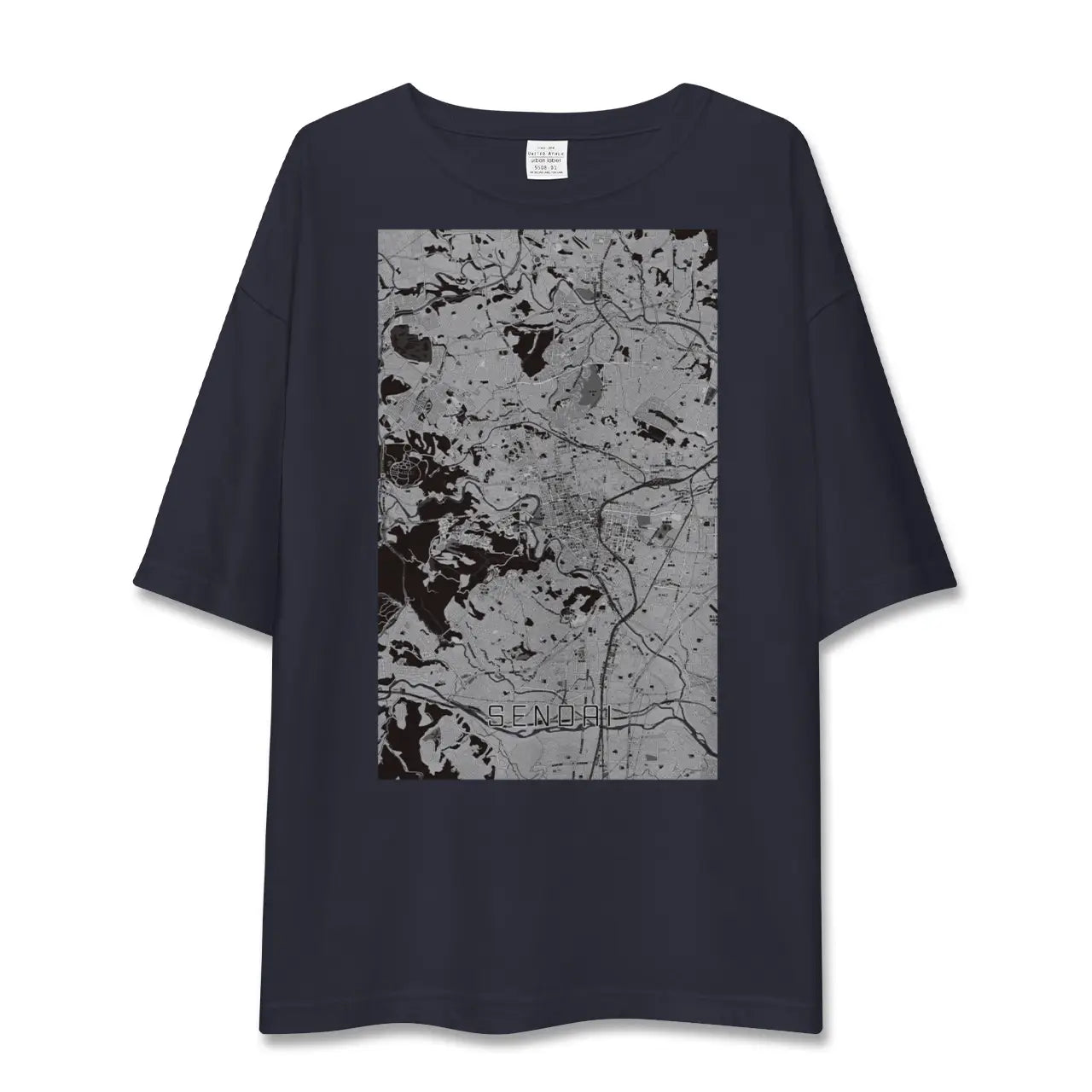 【仙台(宮城県)】地図柄ビッグシルエットTシャツ