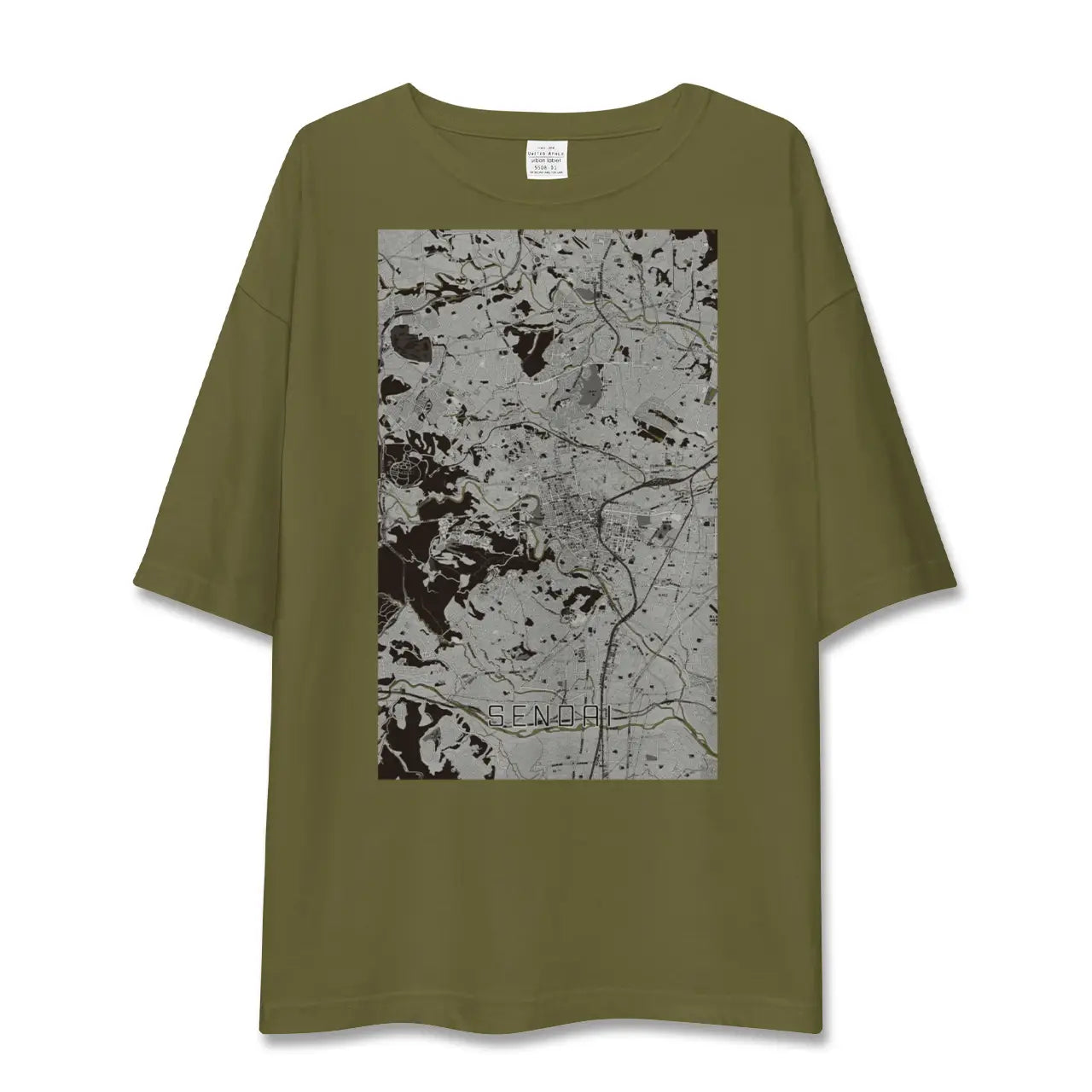 【仙台(宮城県)】地図柄ビッグシルエットTシャツ