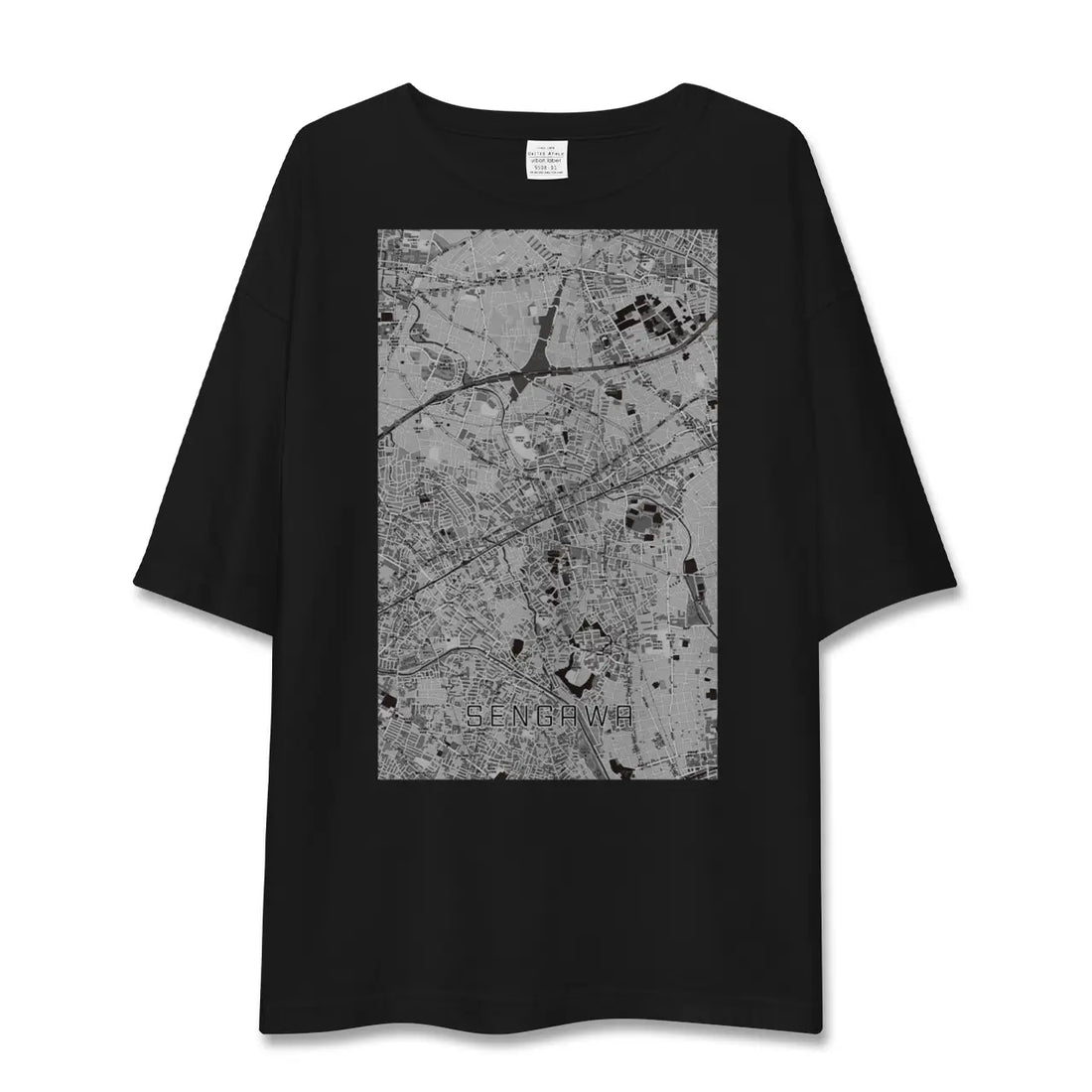 【仙川(東京都)】地図柄ビッグシルエットTシャツ