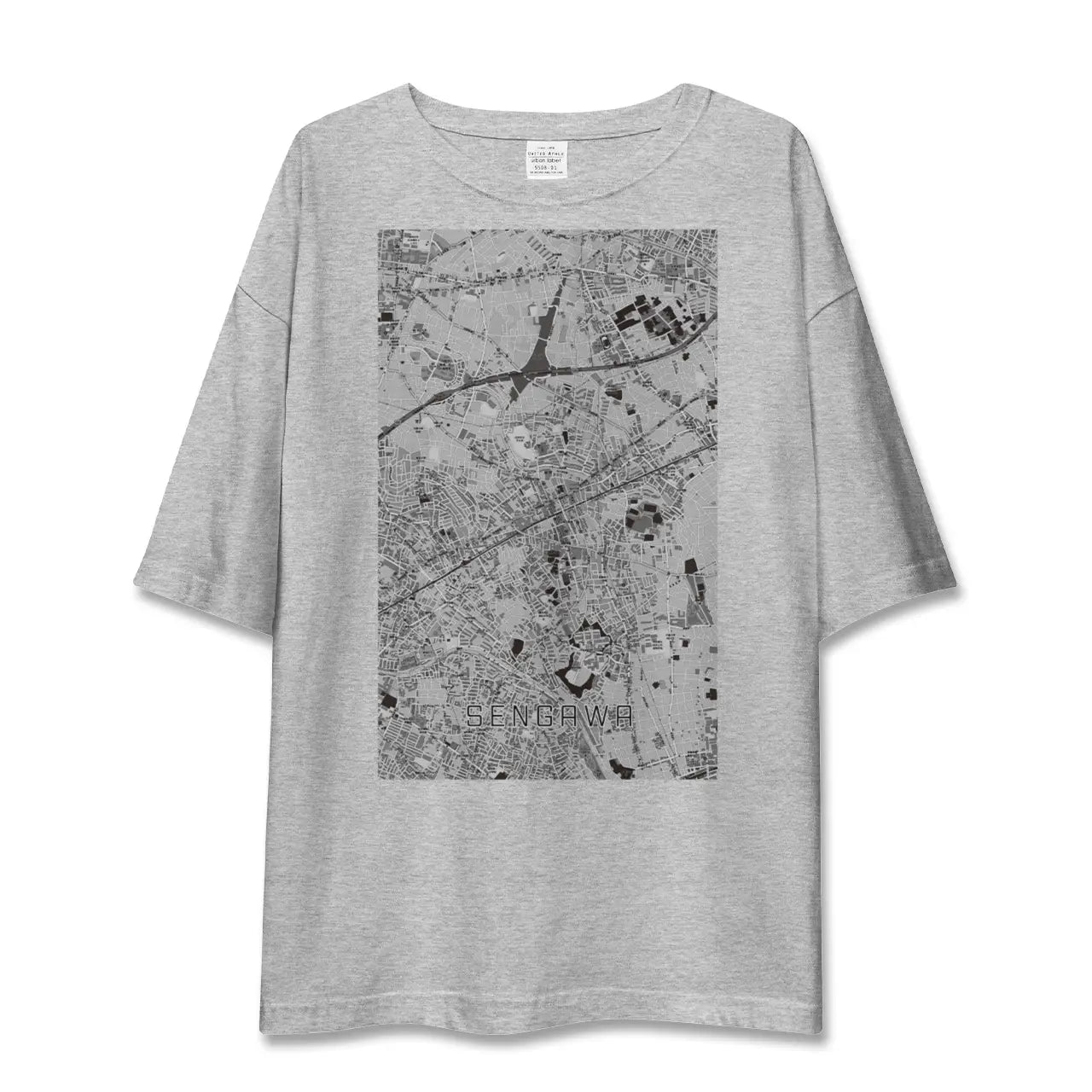 【仙川(東京都)】地図柄ビッグシルエットTシャツ