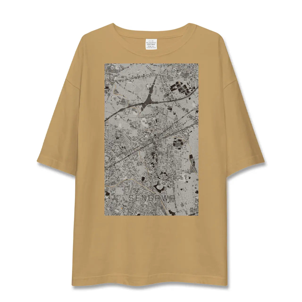 【仙川(東京都)】地図柄ビッグシルエットTシャツ