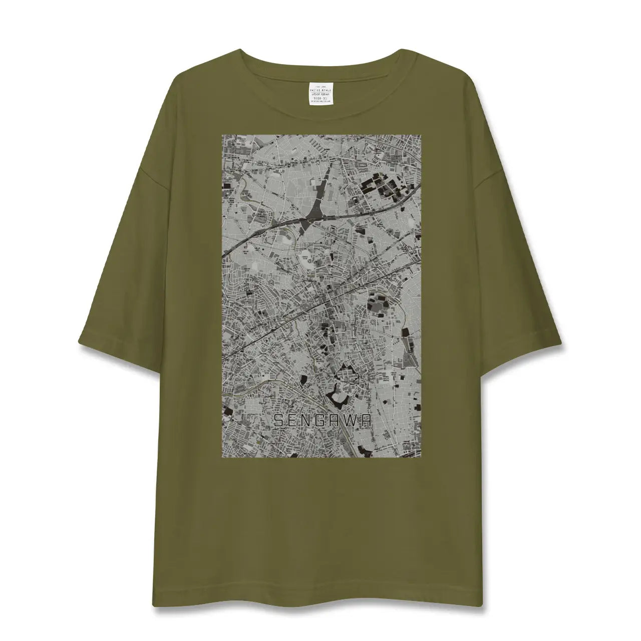 【仙川(東京都)】地図柄ビッグシルエットTシャツ