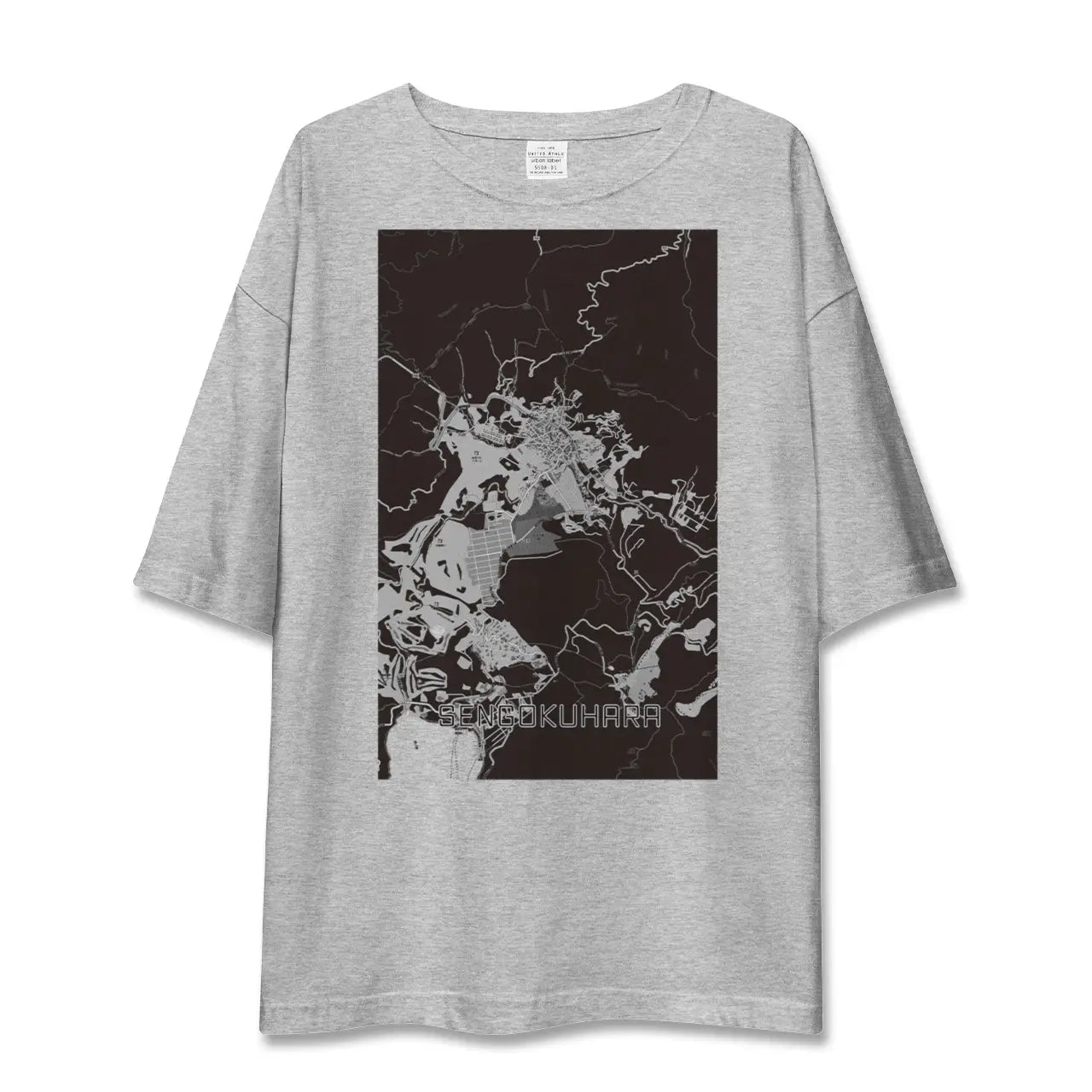 【仙石原(神奈川県)】地図柄ビッグシルエットTシャツ