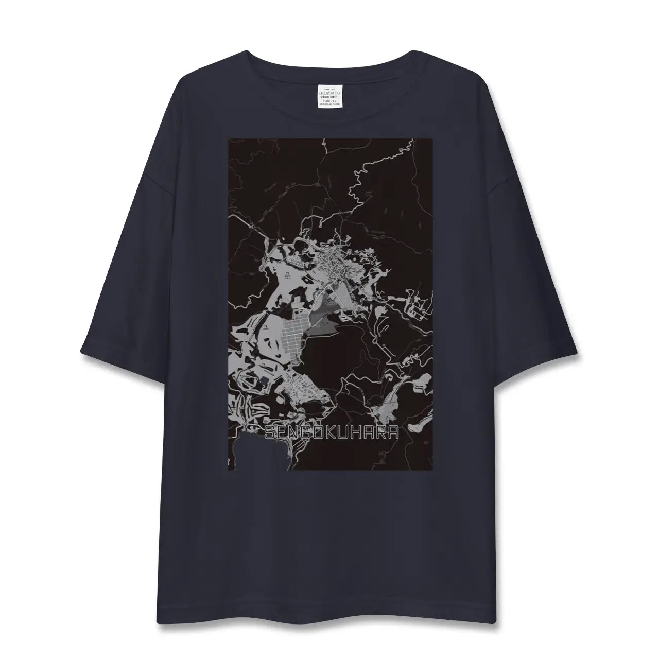 【仙石原(神奈川県)】地図柄ビッグシルエットTシャツ
